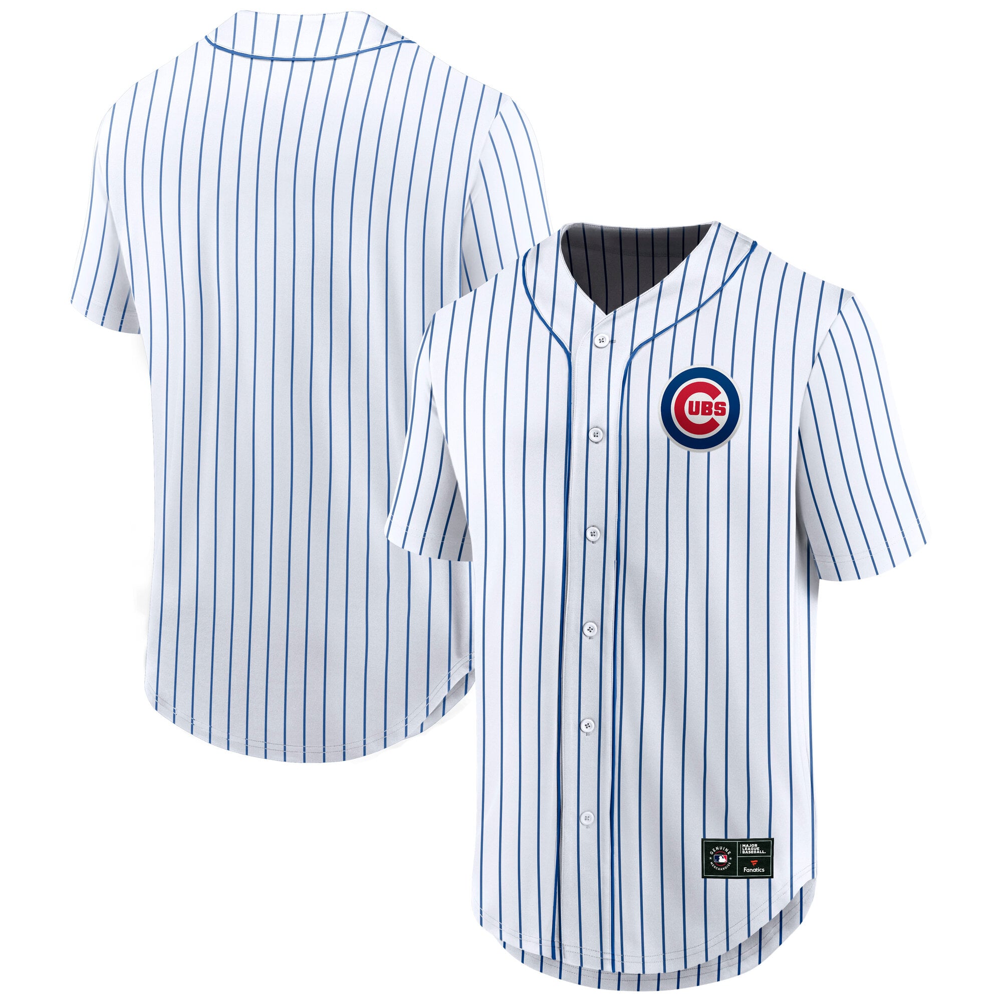 Men's Fanatics White Chicago Cubs Franchise Button-Up Fashion Top