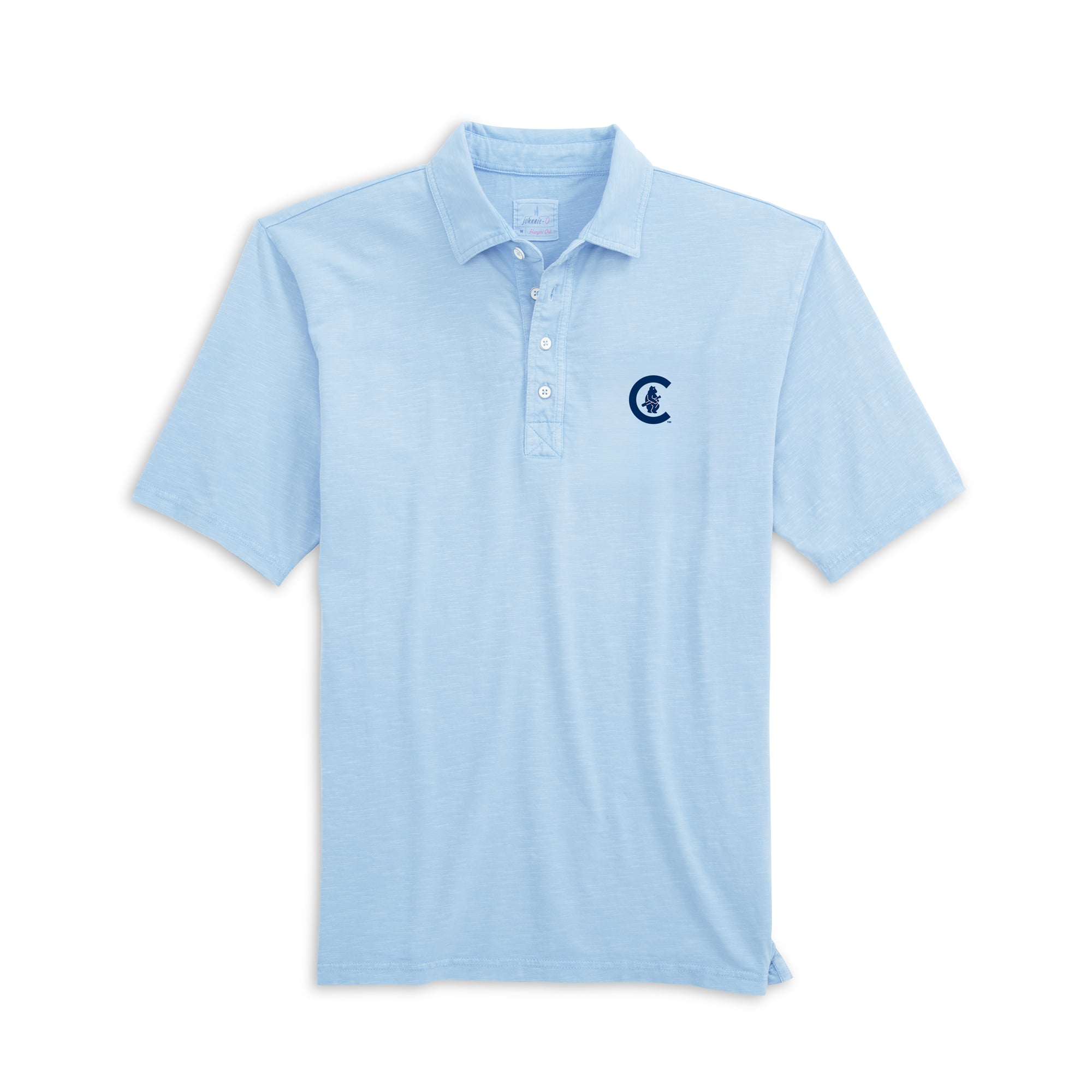 Men's johnnie-O Light Blue Chicago Cubs Coastal Wash Polo