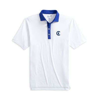 Polo Chicago Cubs Johnnie-O Ramos Performance avec logo Cooperstown - Blanc/Bleu royal