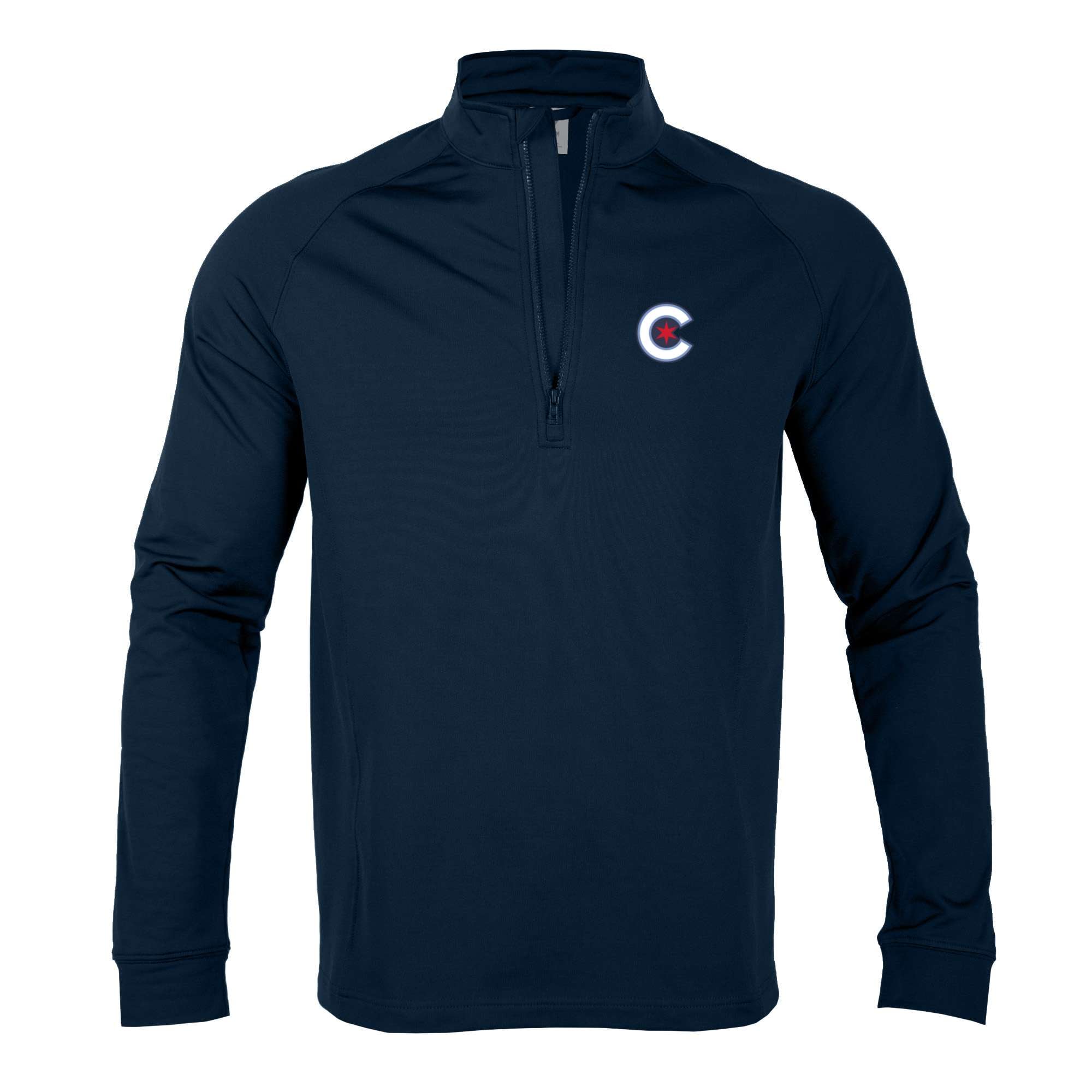 Chicago Cubs Levelwear City Connect Calibre Insignia Core Quarter-Zip  Pullover Top - Navy