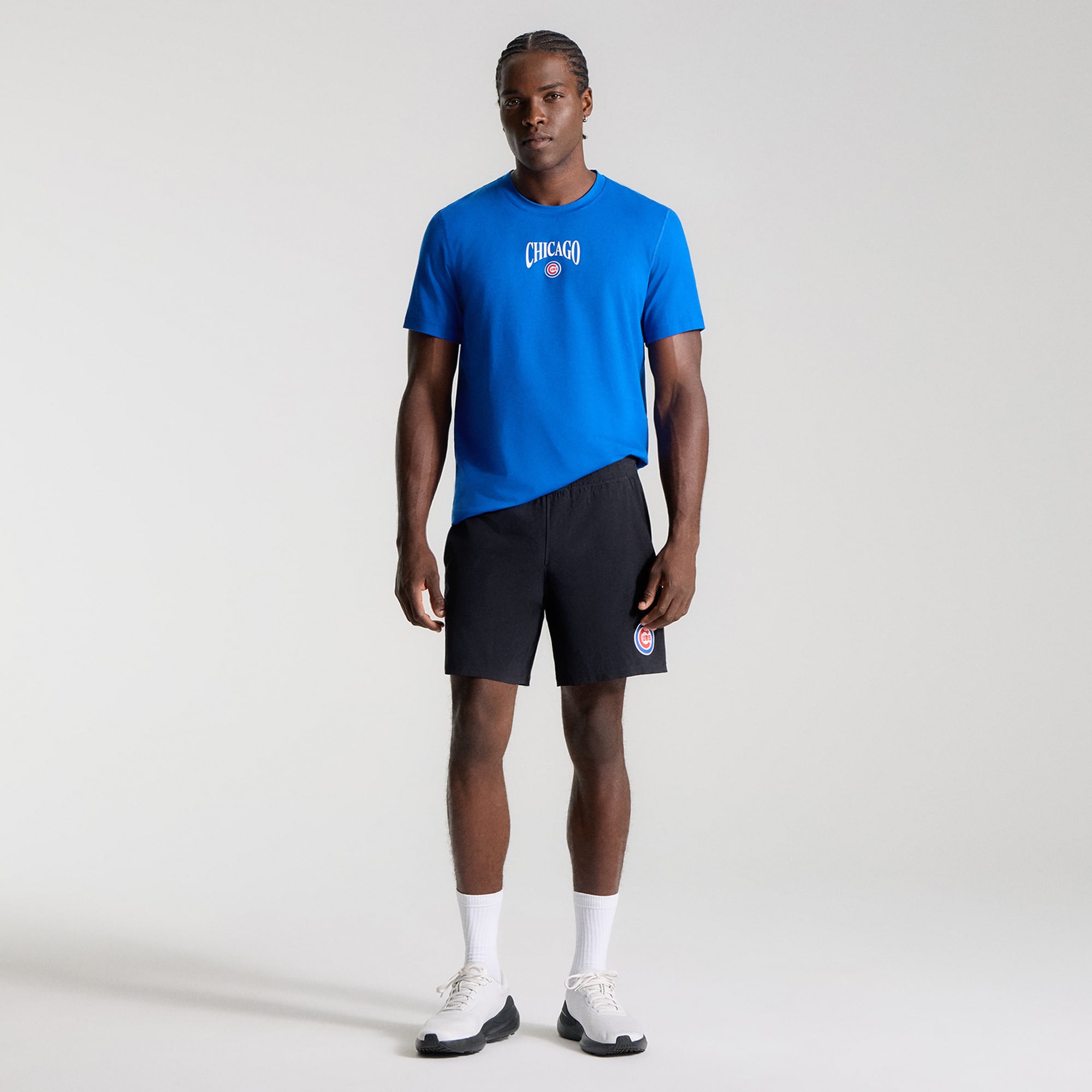 Short sans doublure Pace Breaker Chicago Cubs noir pour homme de 7 pouces (18 cm) la marque lululemon