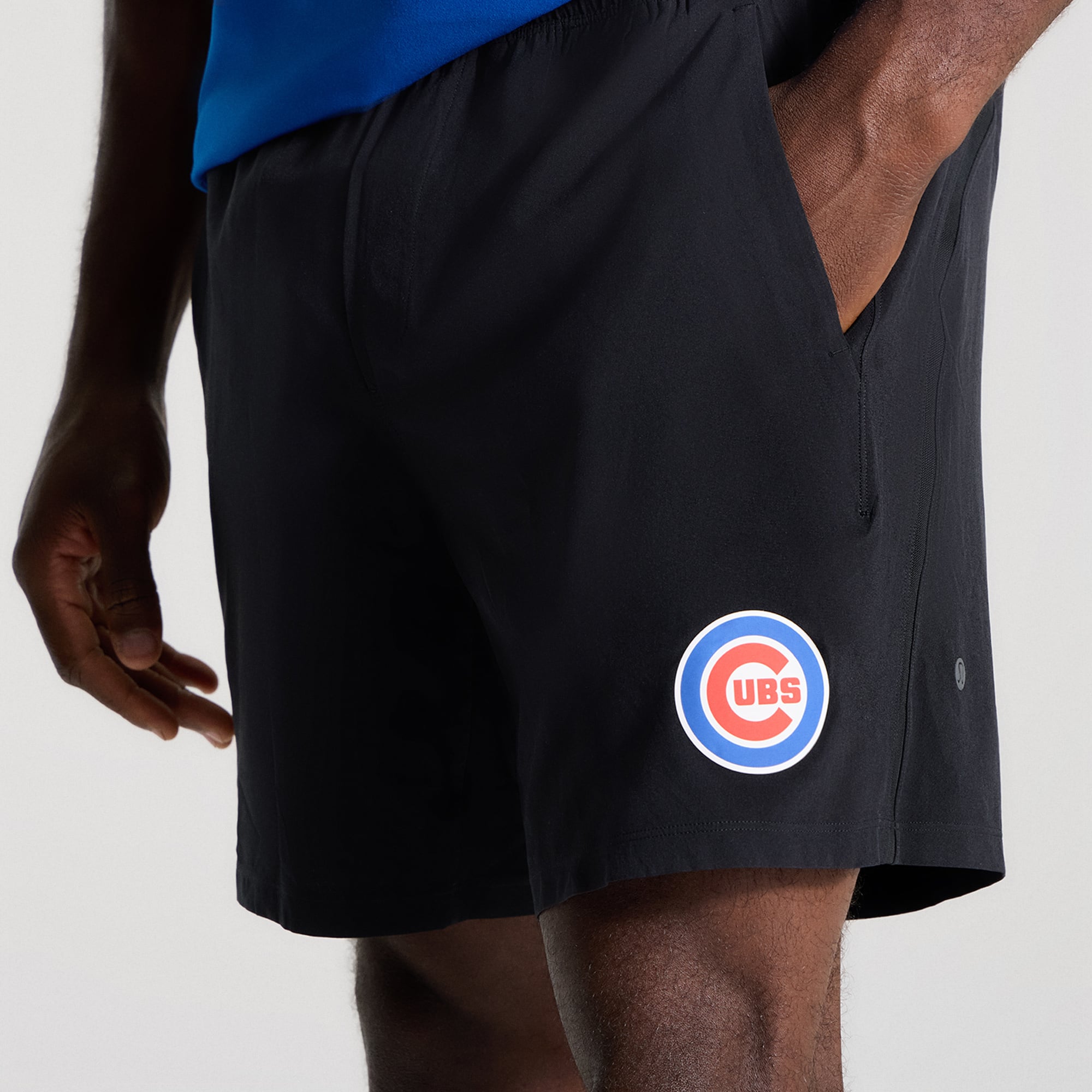 Short sans doublure Pace Breaker Chicago Cubs noir pour homme de 7 pouces (18 cm) la marque lululemon