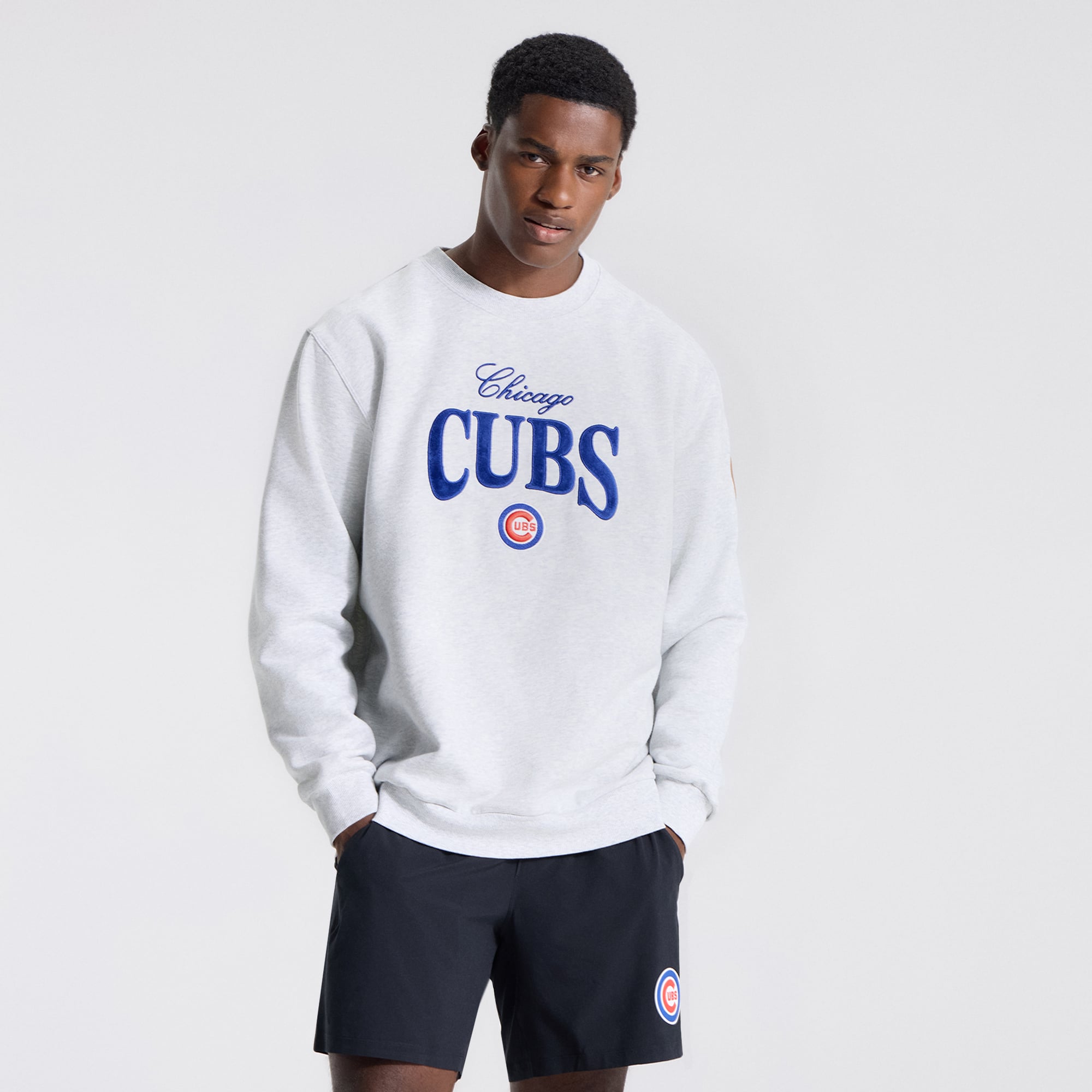 Sweat-shirt pour homme lululemon Heathered Core Ultra Light Grey Chicago Cubs Steady State