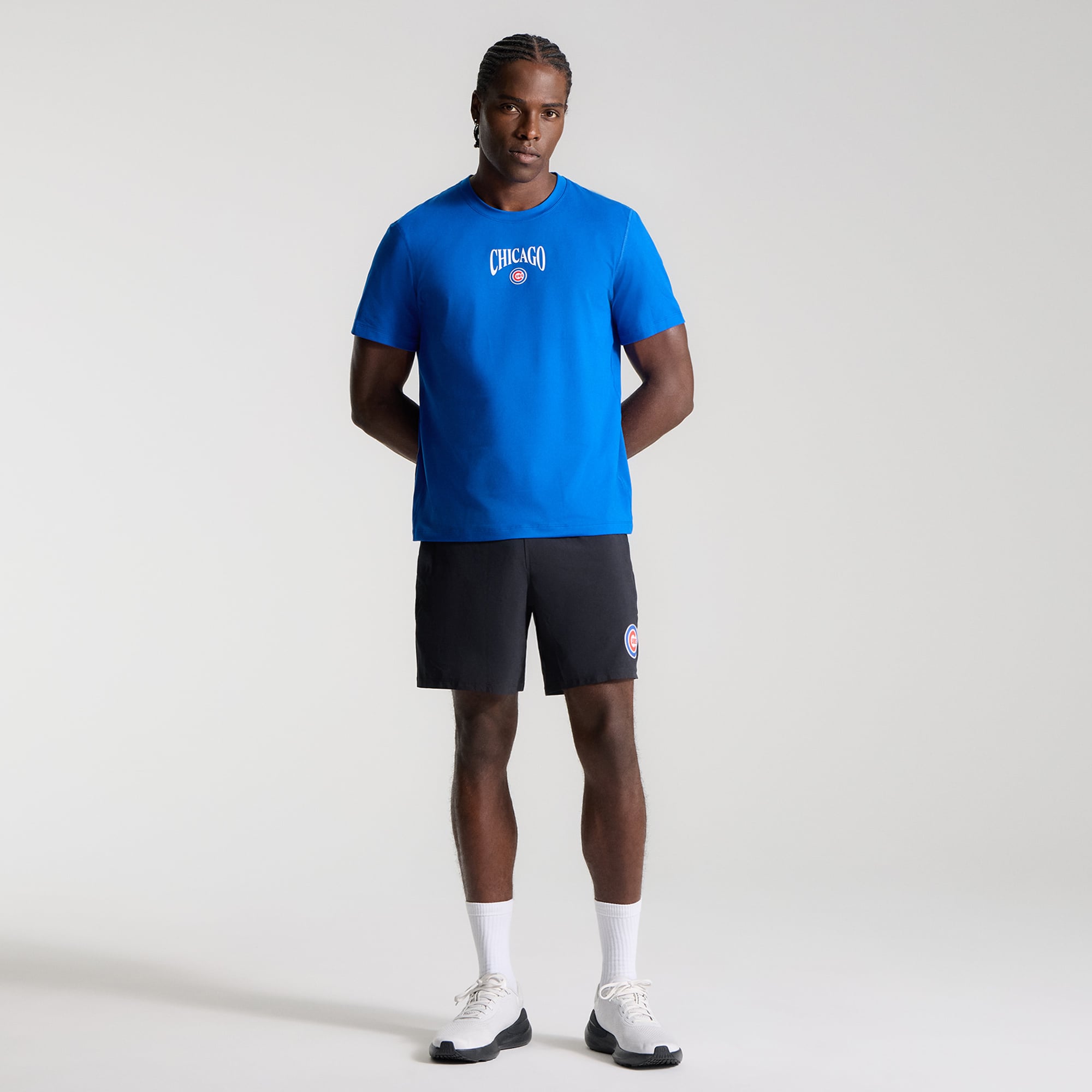 T-shirt en jersey doux bleu symphonie Chicago Cubs pour homme de lululemon