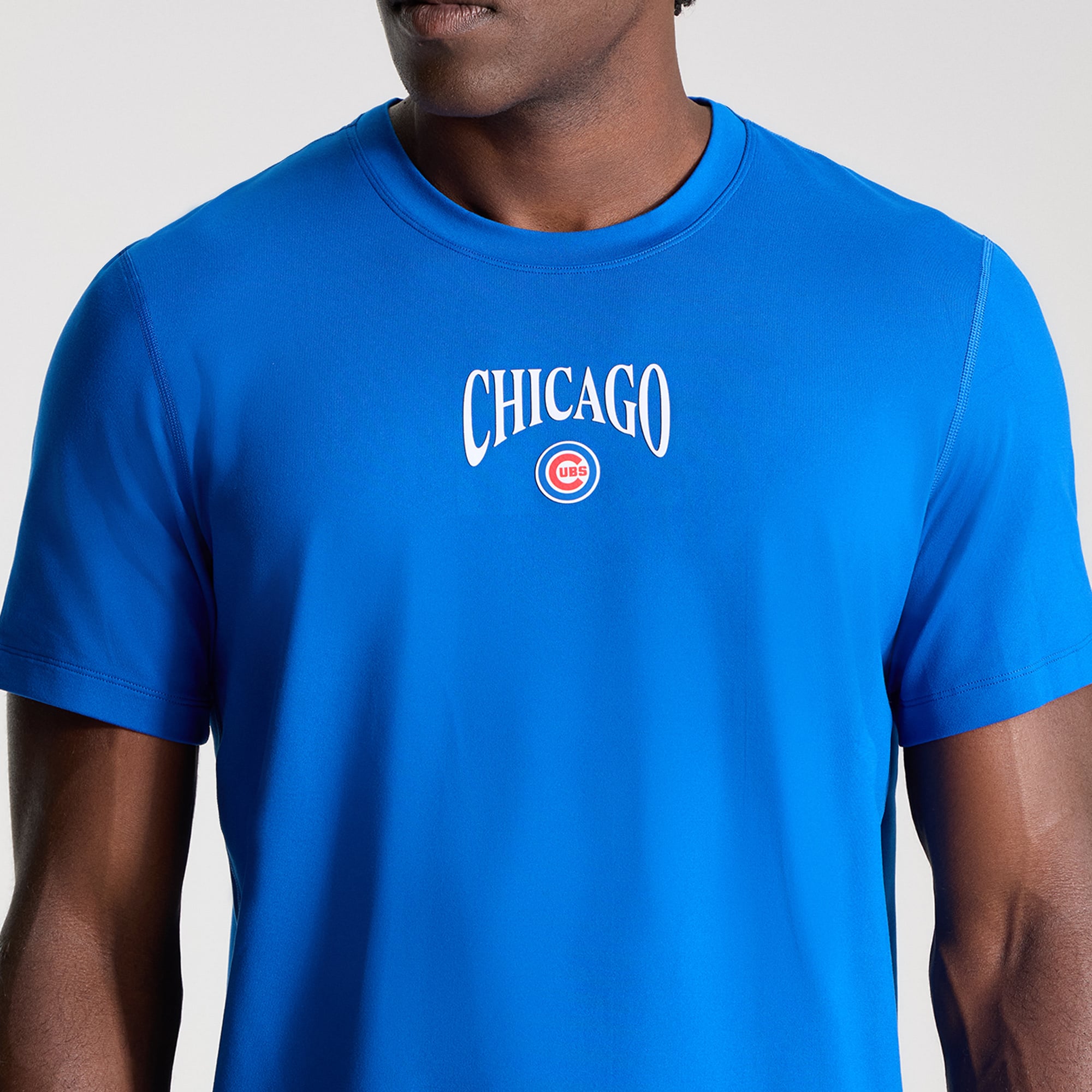 T-shirt en jersey doux bleu symphonie Chicago Cubs pour homme de lululemon