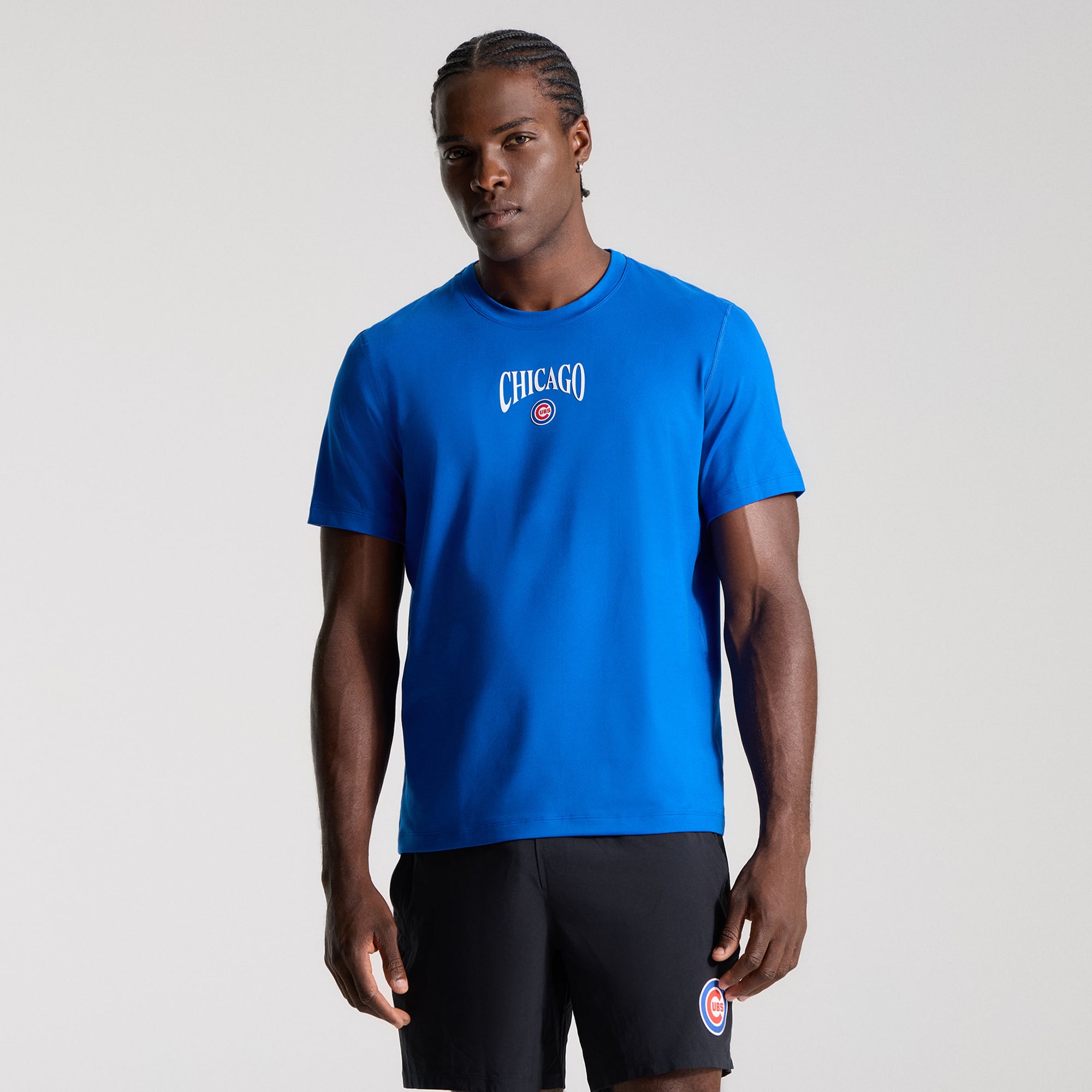 Men's lululemon Symphony Blue Chicago Cubs Soft Jersey T-Shirt