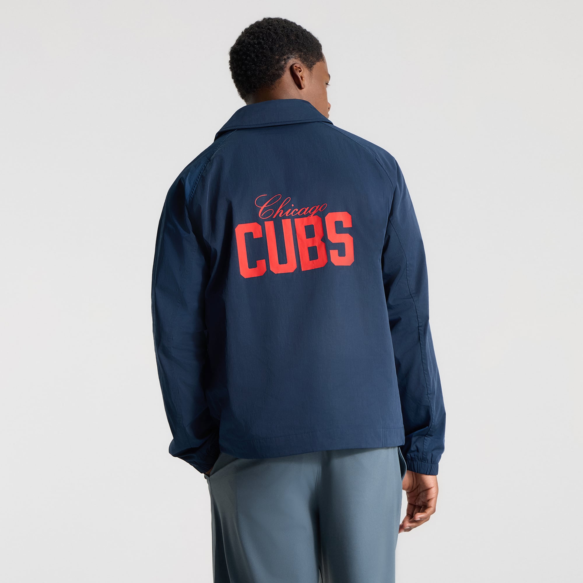 Veste de coach raglan lululemon True Navy Chicago Cubs pour homme