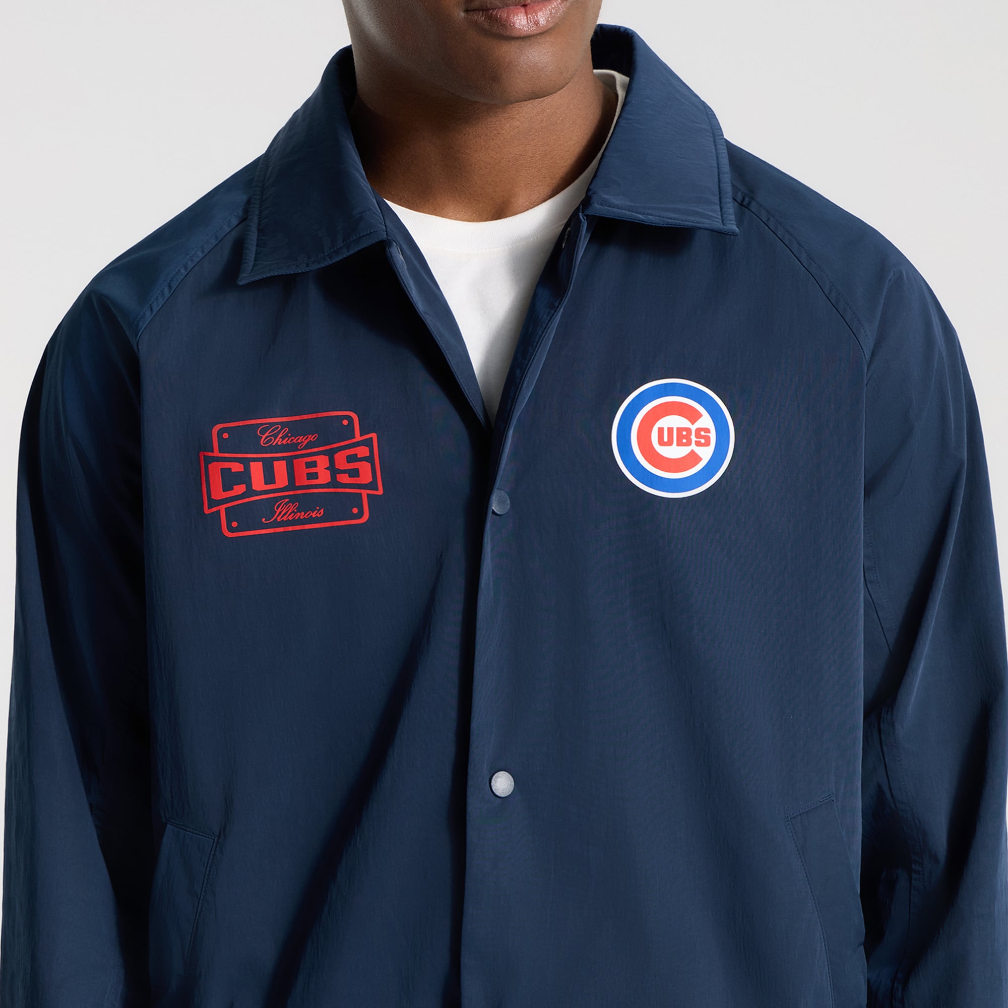 Veste de coach raglan lululemon True Navy Chicago Cubs pour homme
