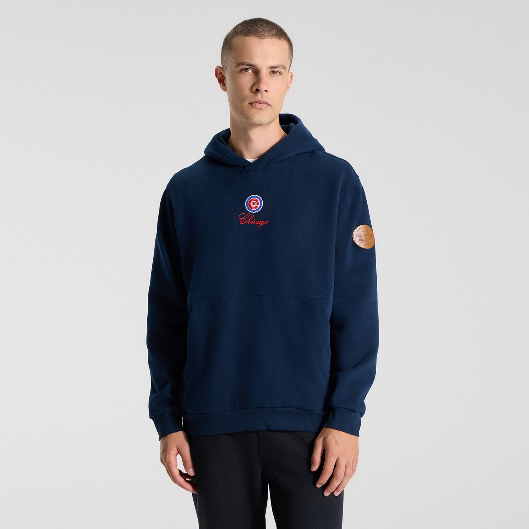 Sweat à capuche Steady State True Navy Chicago Cubs de lululemon pour homme