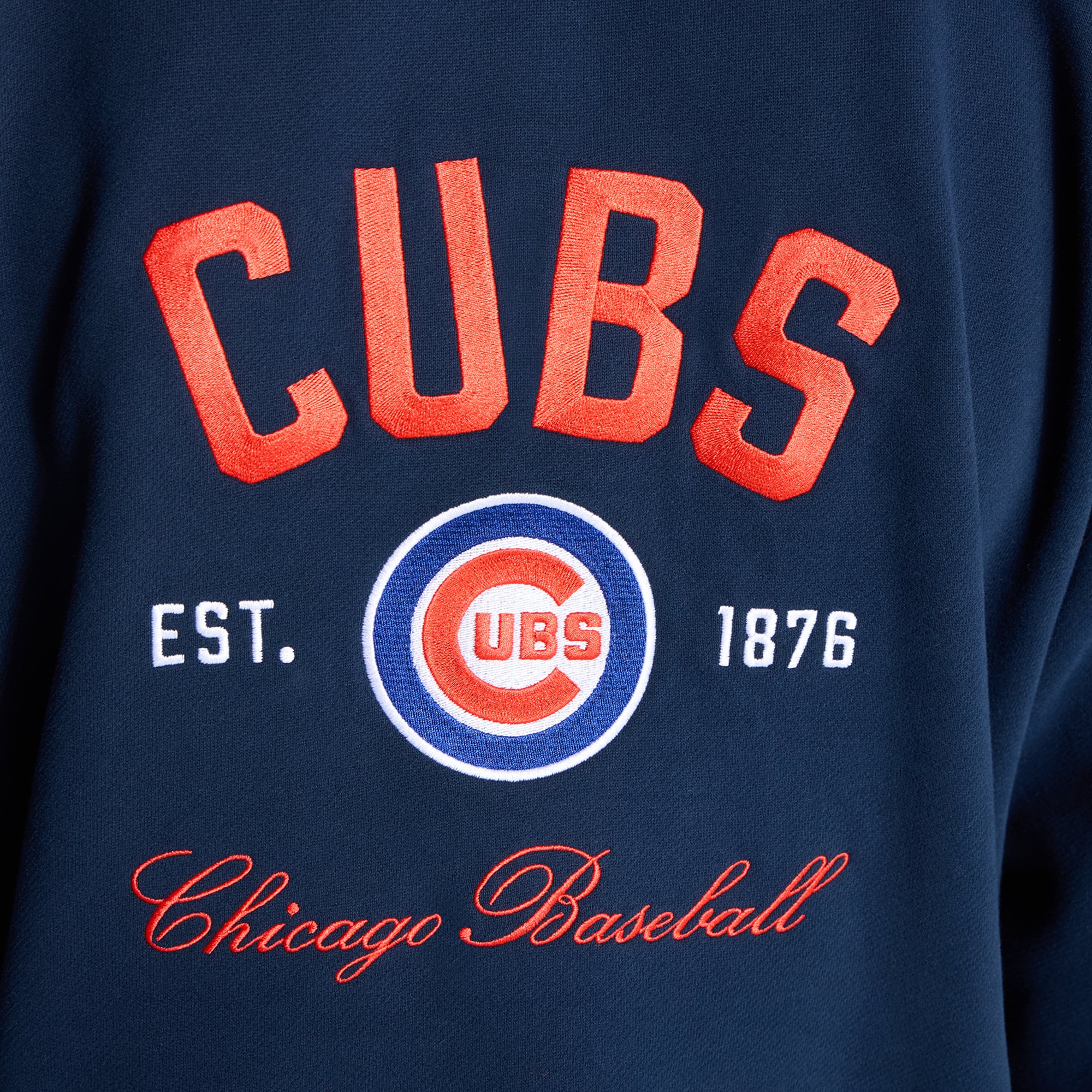 Sweat à capuche Steady State True Navy Chicago Cubs de lululemon pour homme