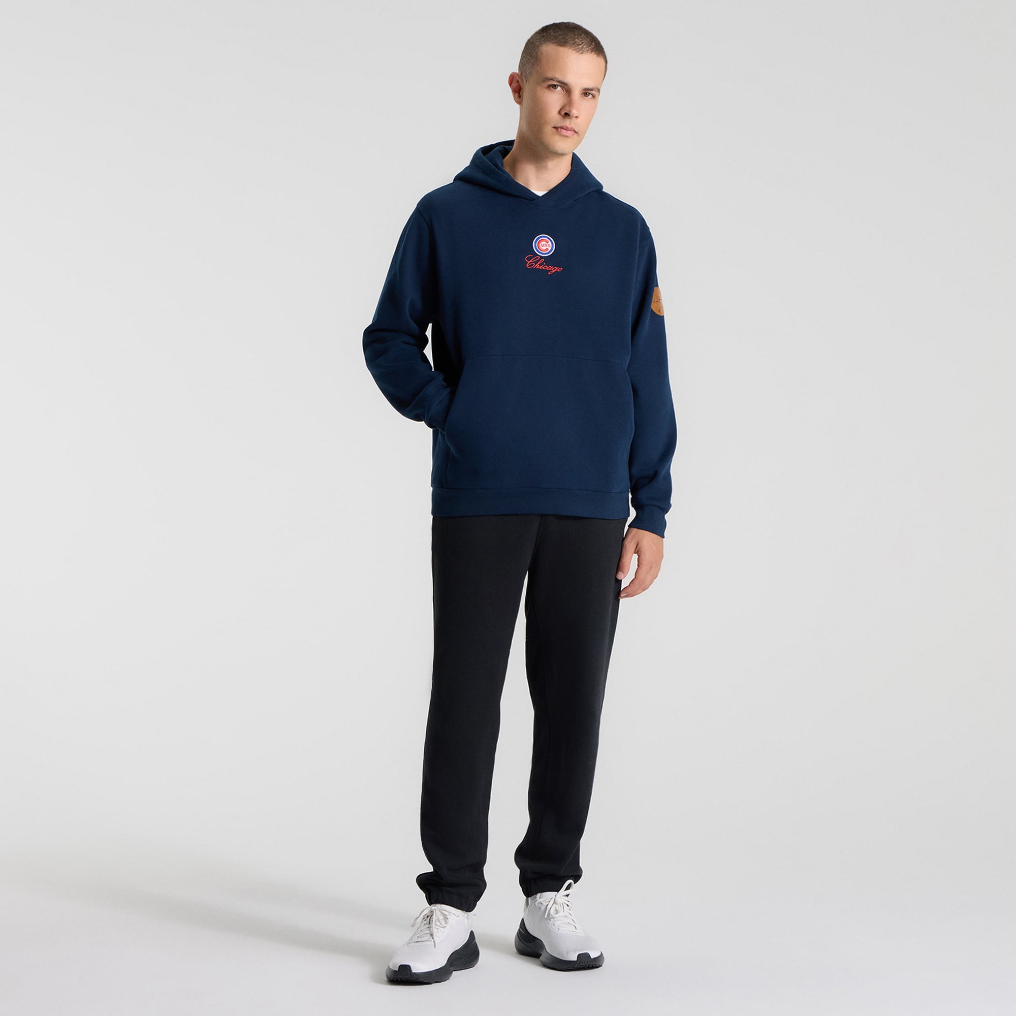 Sweat à capuche Steady State True Navy Chicago Cubs de lululemon pour homme
