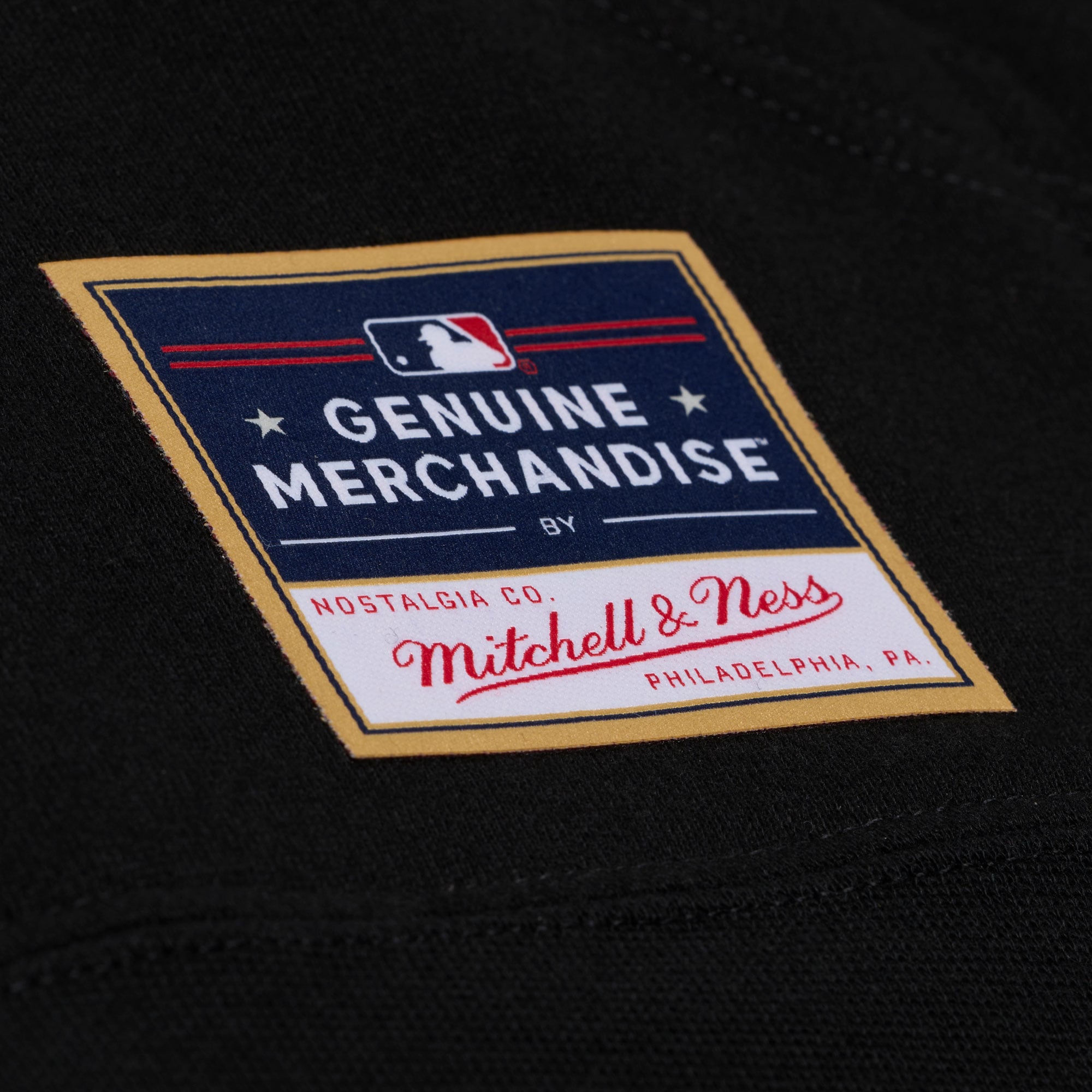 Sweat à capuche chromé noir Mitchell & Ness Chicago Cubs pour homme