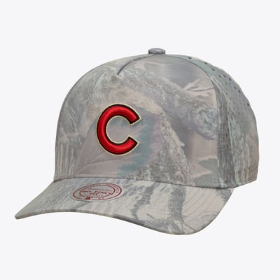 Chicago Cubs Mitchell & Ness Perfect Pro Pinch Adjustable Hat - Camo