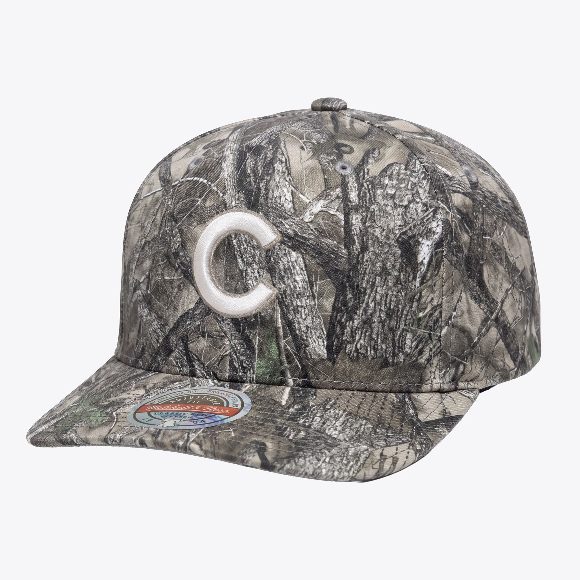 Casquette Mitchell & Ness Timber Trail camouflage Chicago Cubs pour homme