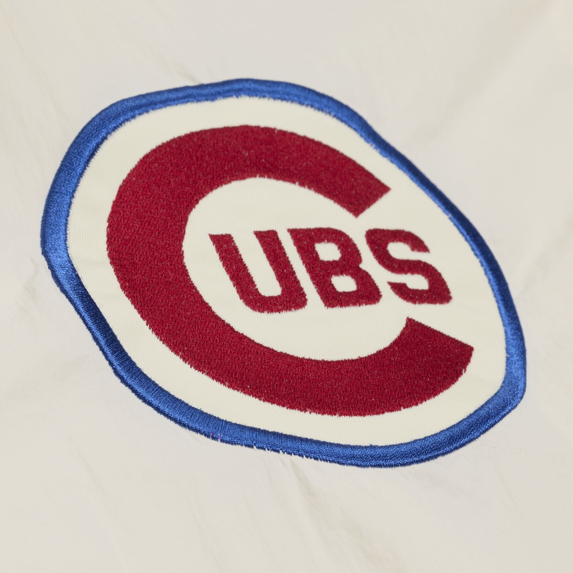 Men's Mitchell & Ness  Cream Chicago Cubs Cooperstown Collection Retro Roots Coaches Jacket