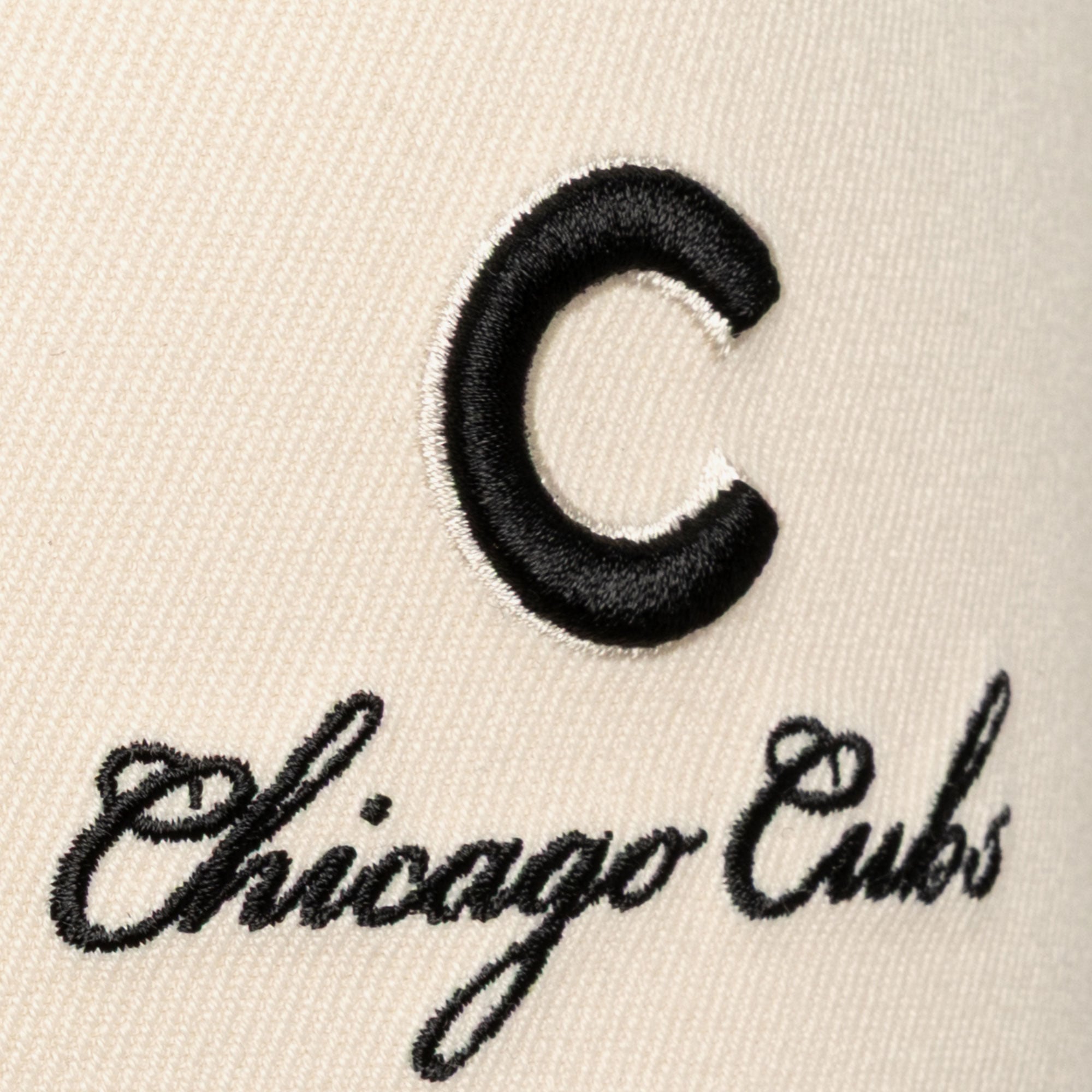 Men's Mitchell & Ness Cream/Black Chicago Cubs Flawless Stretch Snapback Hat