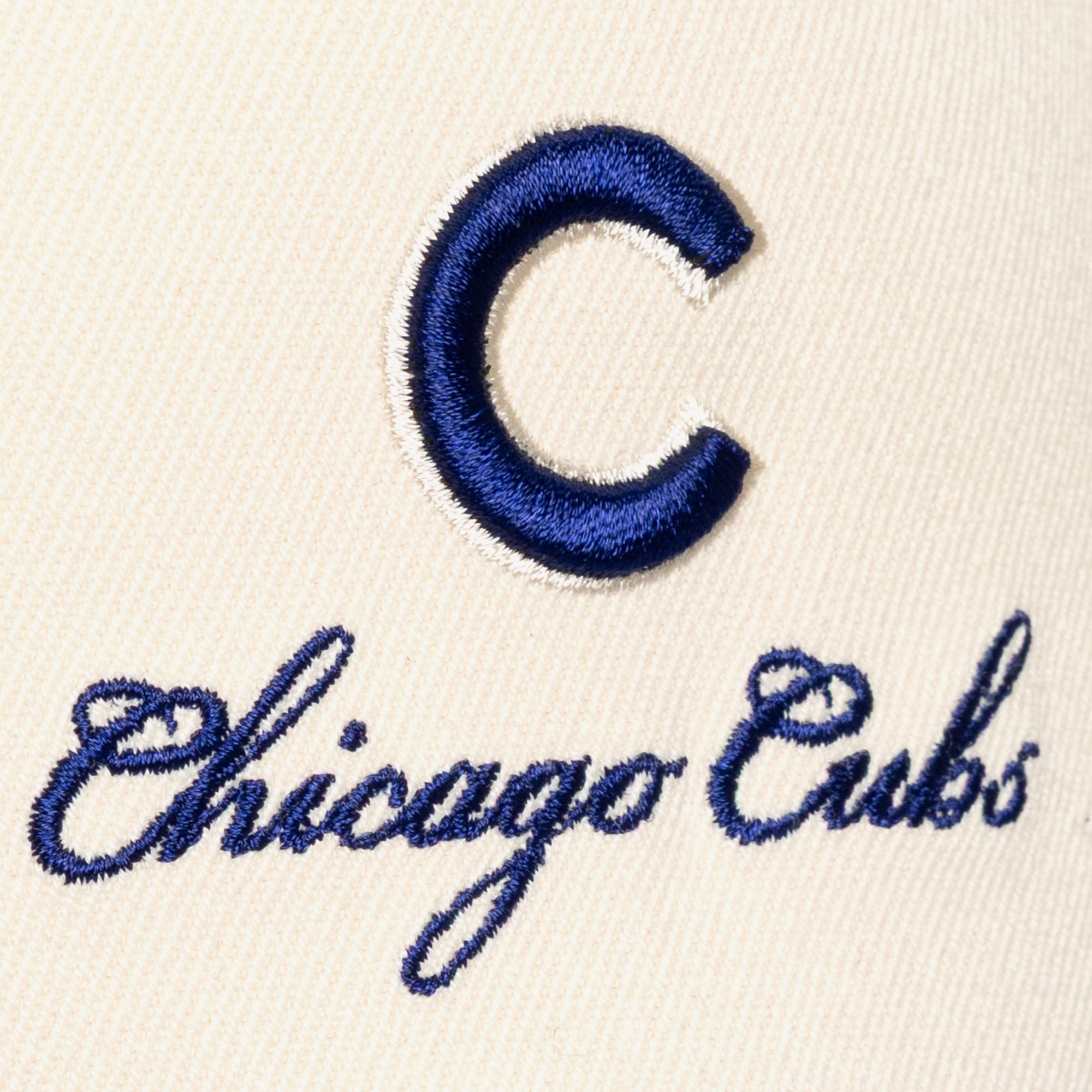 Men's Mitchell & Ness Cream/Royal Chicago Cubs Flawless Stretch-Snapback Hat