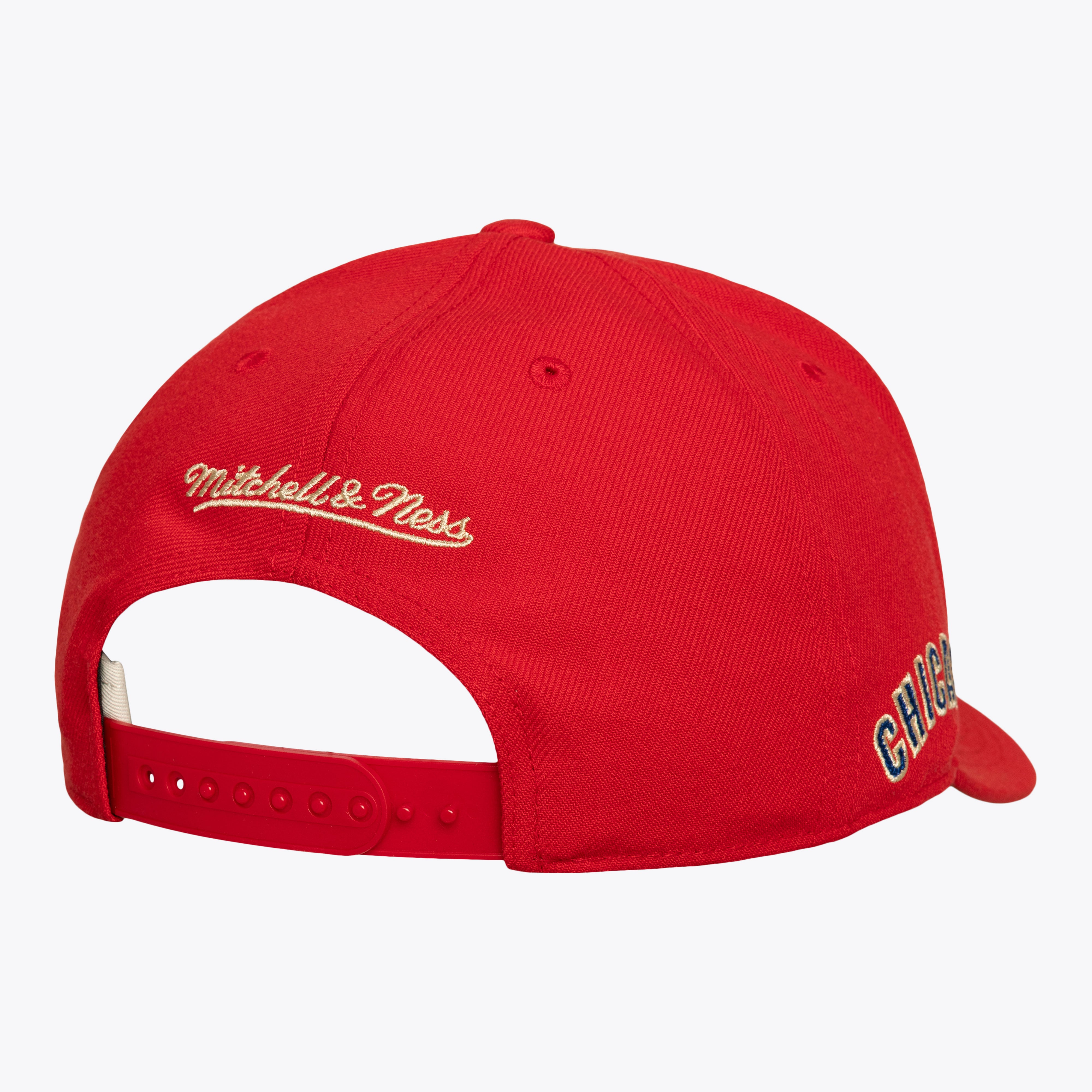 Men's Mitchell & Ness Red Chicago Cubs Secondary Pop Pro Snapback Hat