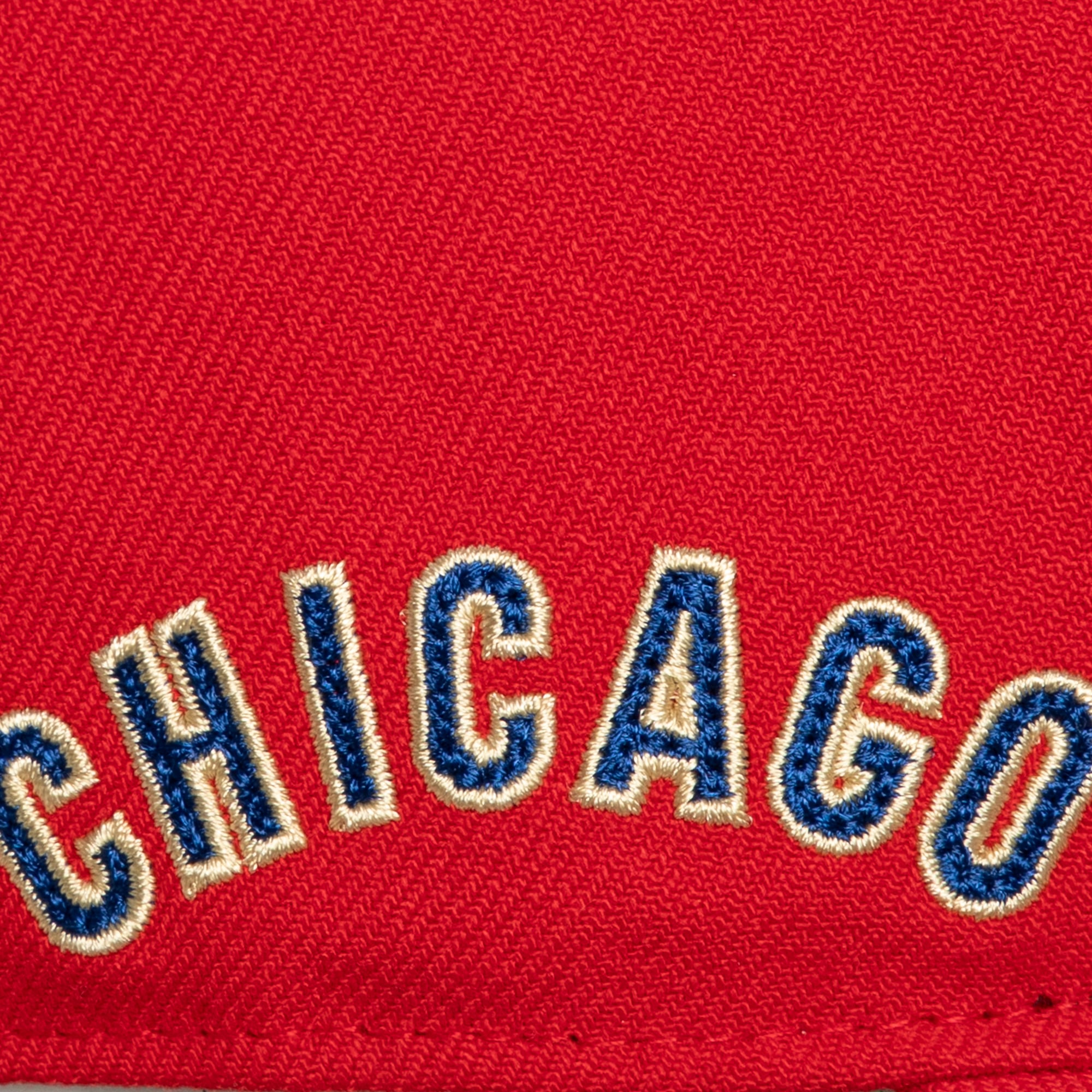 Men's Mitchell & Ness Red Chicago Cubs Secondary Pop Pro Snapback Hat