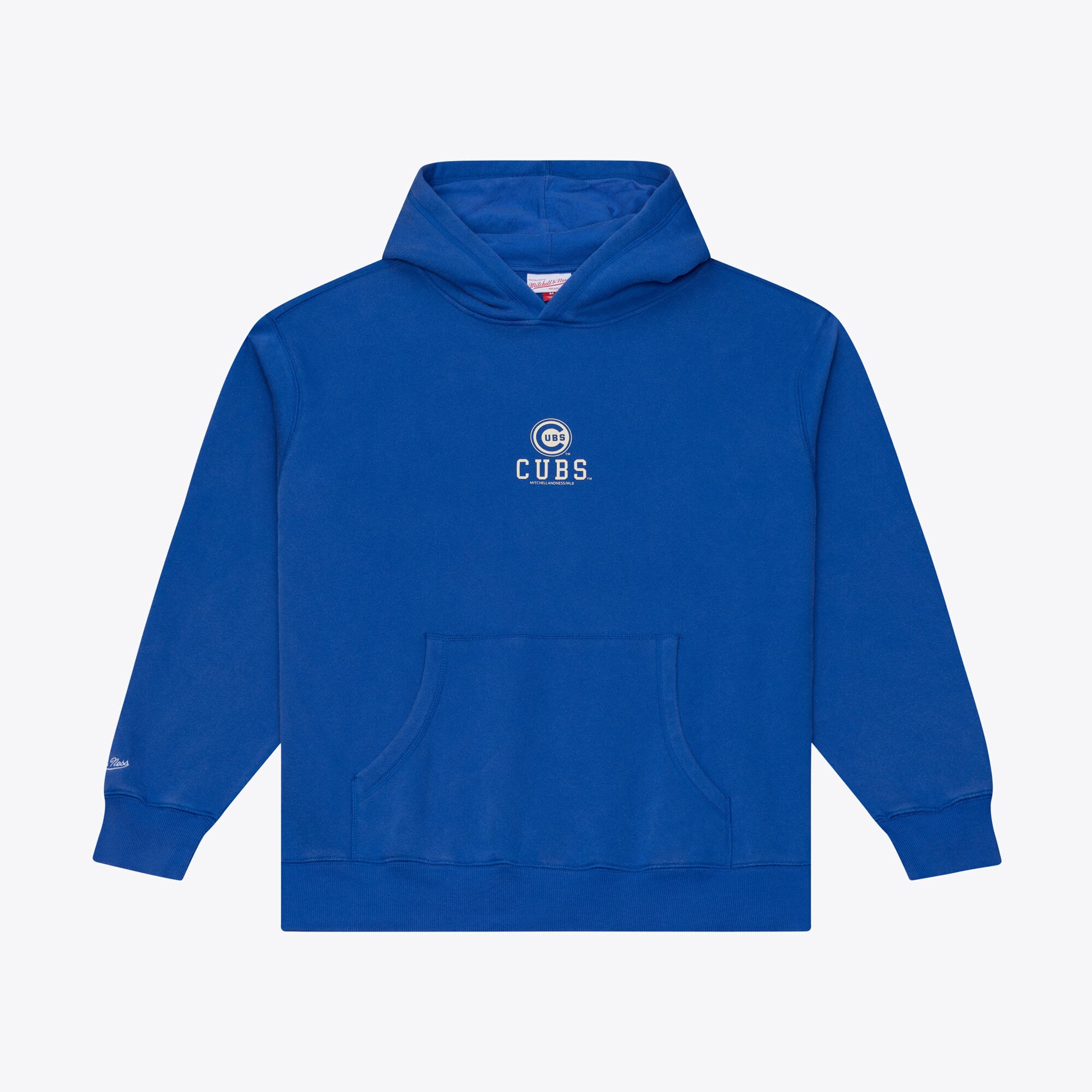 Sweat à capuche en polaire Mitchell & Ness Royal Chicago Cubs Core Essentials pour homme