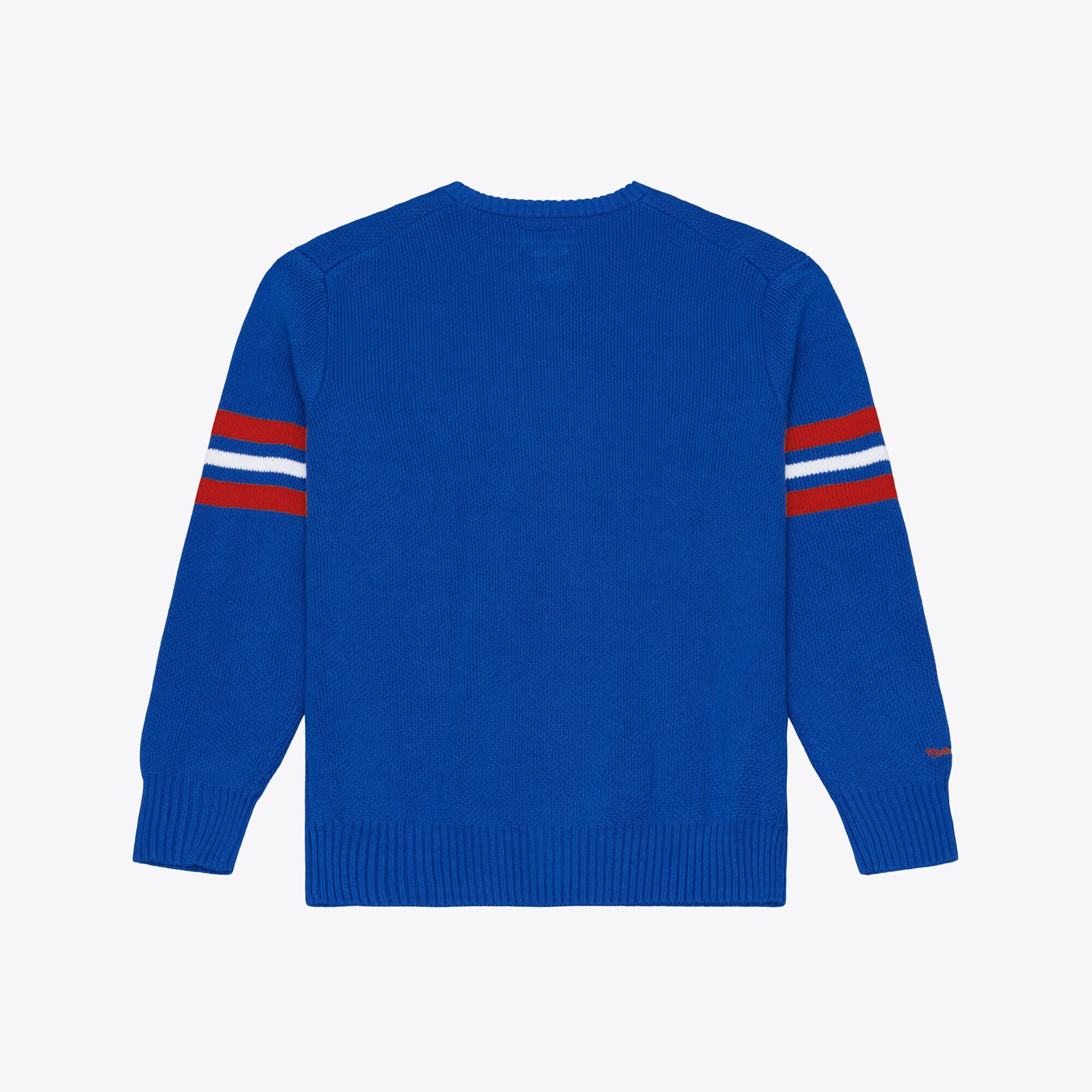 Men's Mitchell & Ness Royal Chicago Cubs Head Coach Sweater