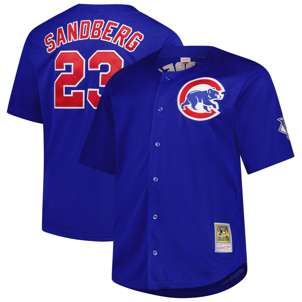 メンズ Mitchell&Ness ライン・サンドバーグ ロイヤル シカゴ・カブス 