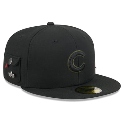 Chicago Cubs New Era 59FIFTY Fitted Hat - Black