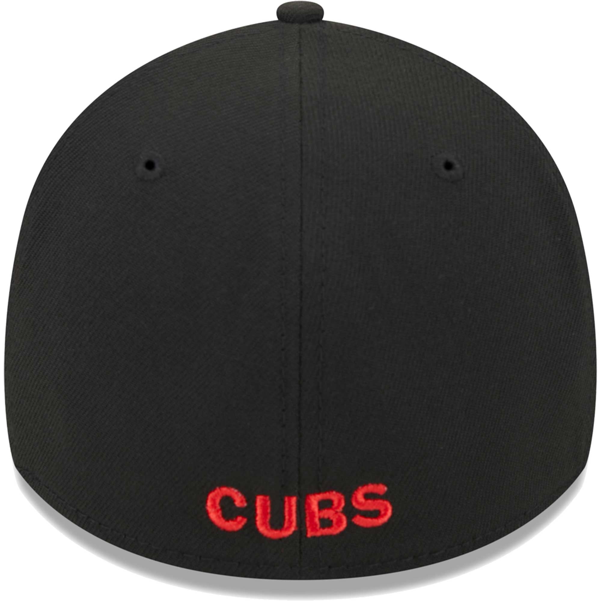 Casquette Flex 39THIRTY pour homme Chicago Cubs New Era noire avec logo