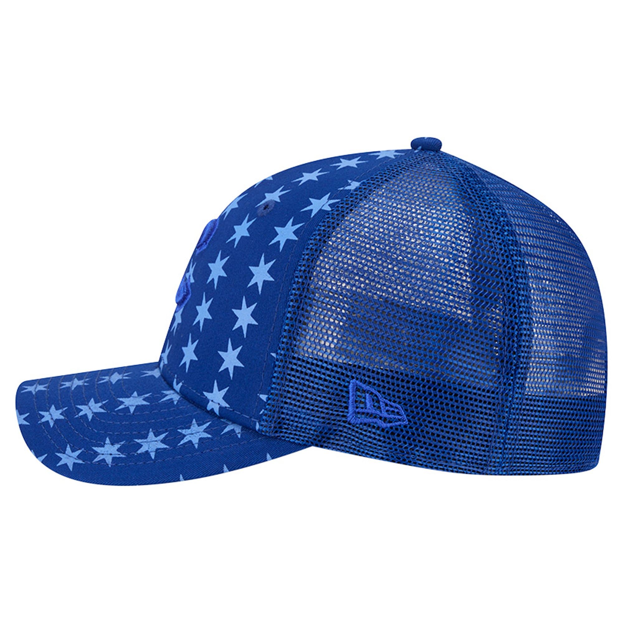 Men's New Era Blue Chicago Cubs Tonal Icon 9FORTY M-Crown Adjustable Trucker Hat