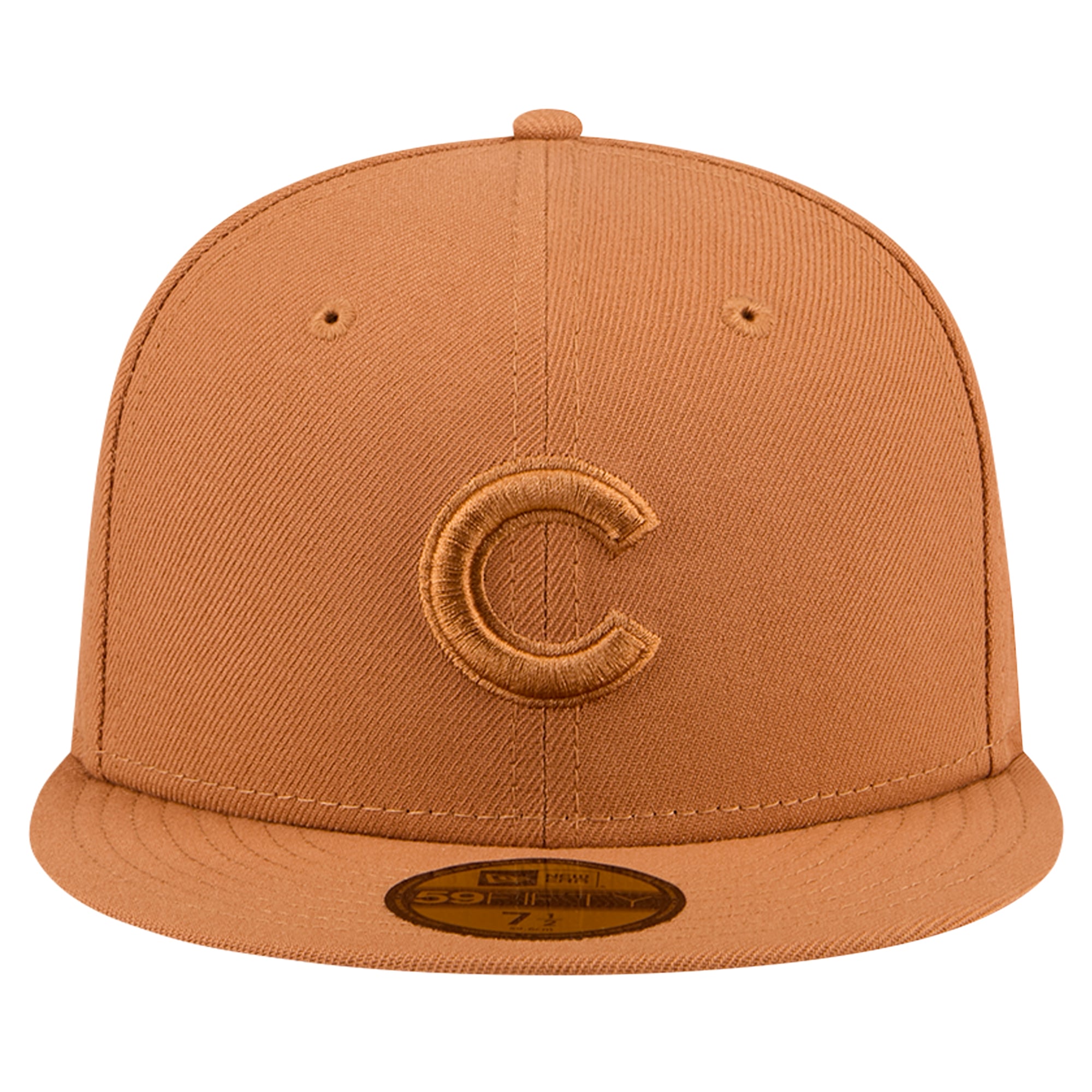 Casquette ajustée 59FIFTY marron des Chicago Cubs New Era pour hommes