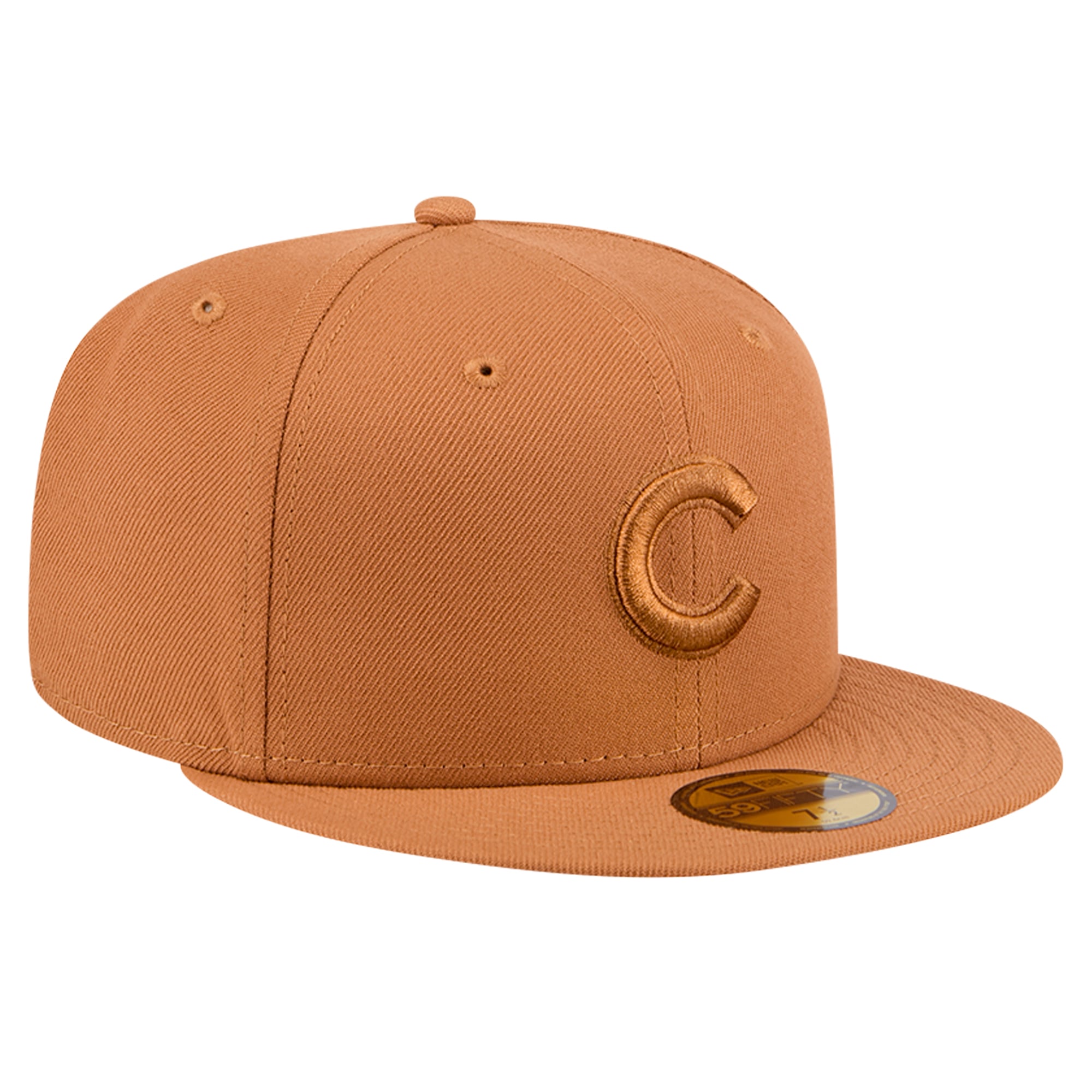 Casquette ajustée 59FIFTY marron des Chicago Cubs New Era pour hommes
