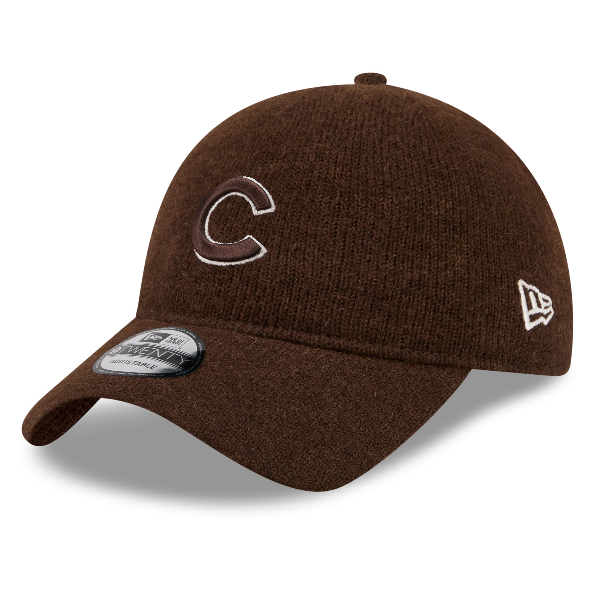 Casquette ajustable New Era 9TWENTY marron Chicago Cubs Open Market en laine pour homme
