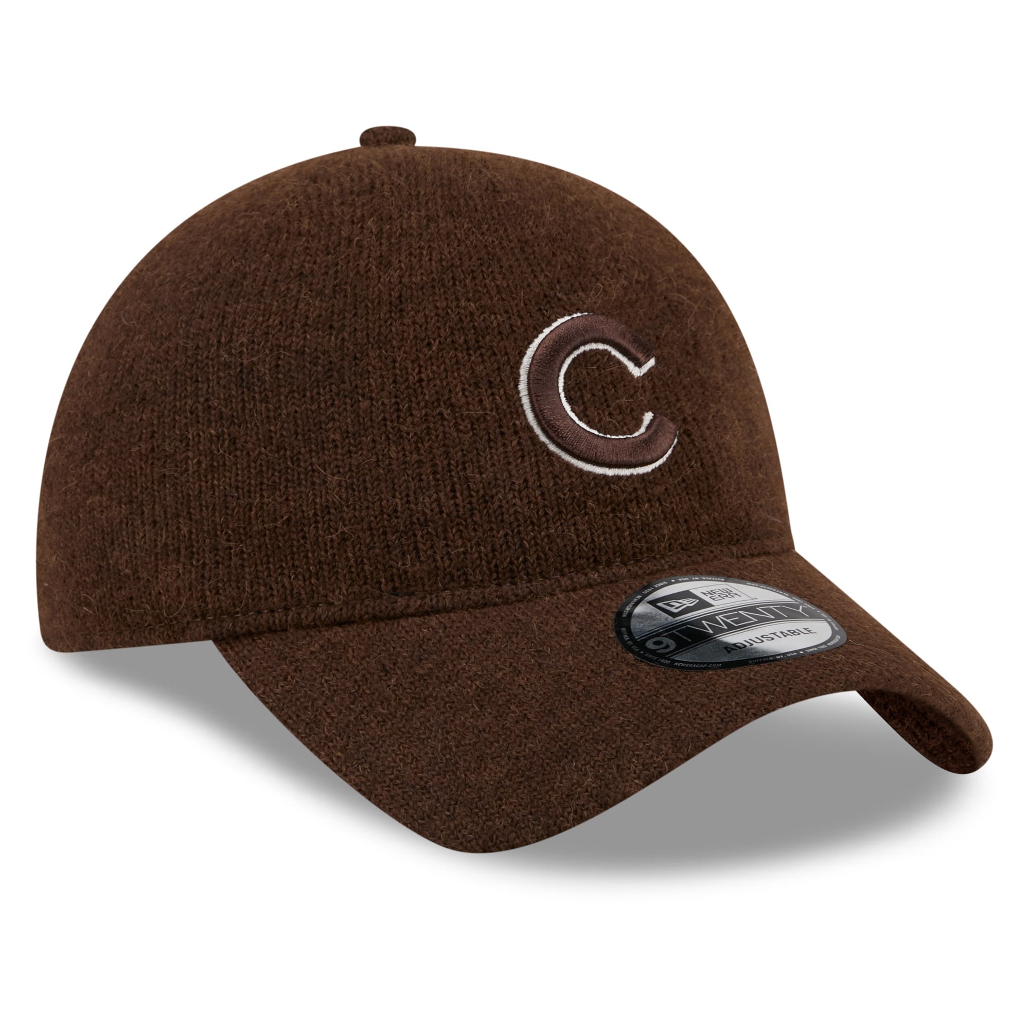 Casquette ajustable New Era 9TWENTY marron Chicago Cubs Open Market en laine pour homme