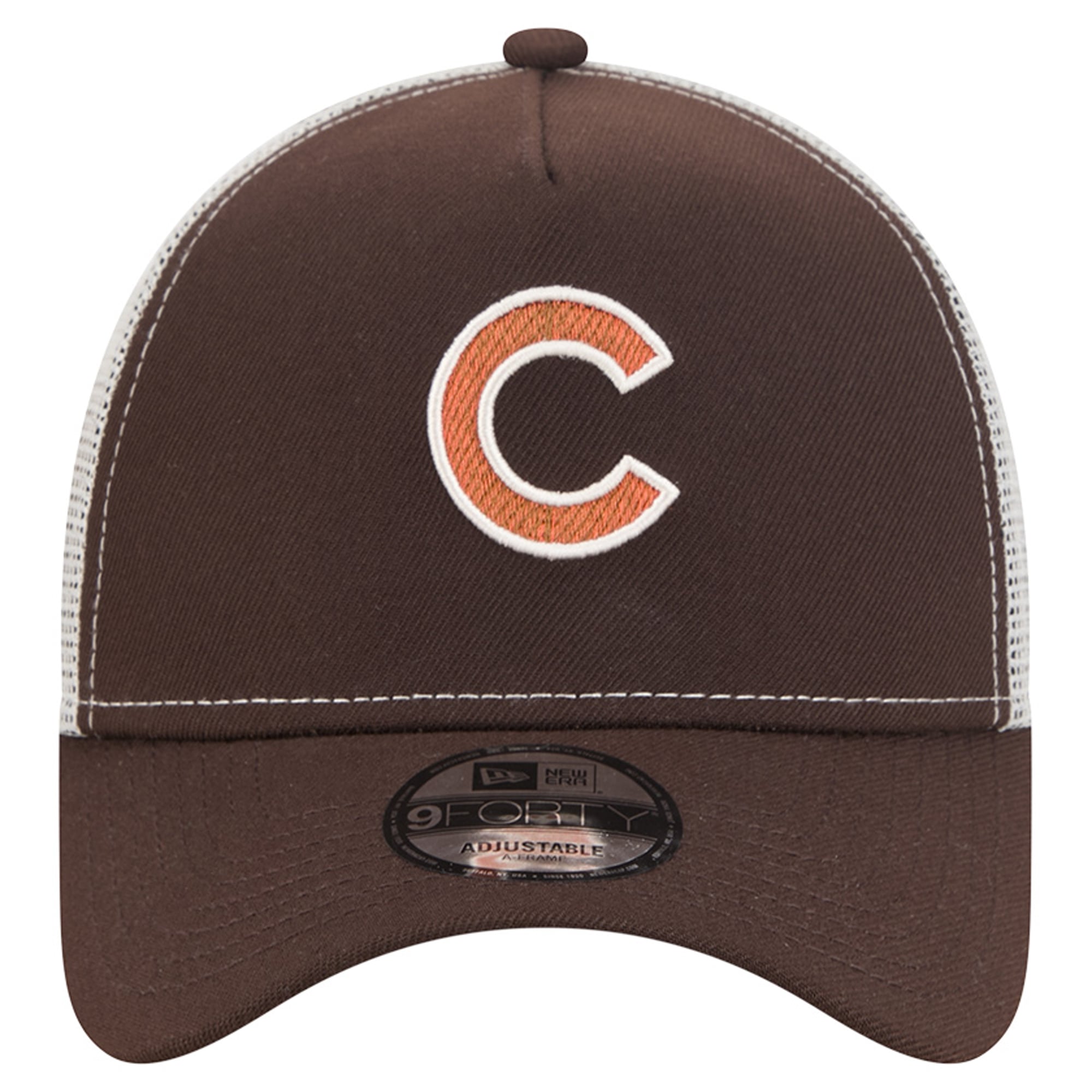 Casquette trucker ajustable New Era 9FORTY marron Chicago Cubs Pumpkin Spice pour homme