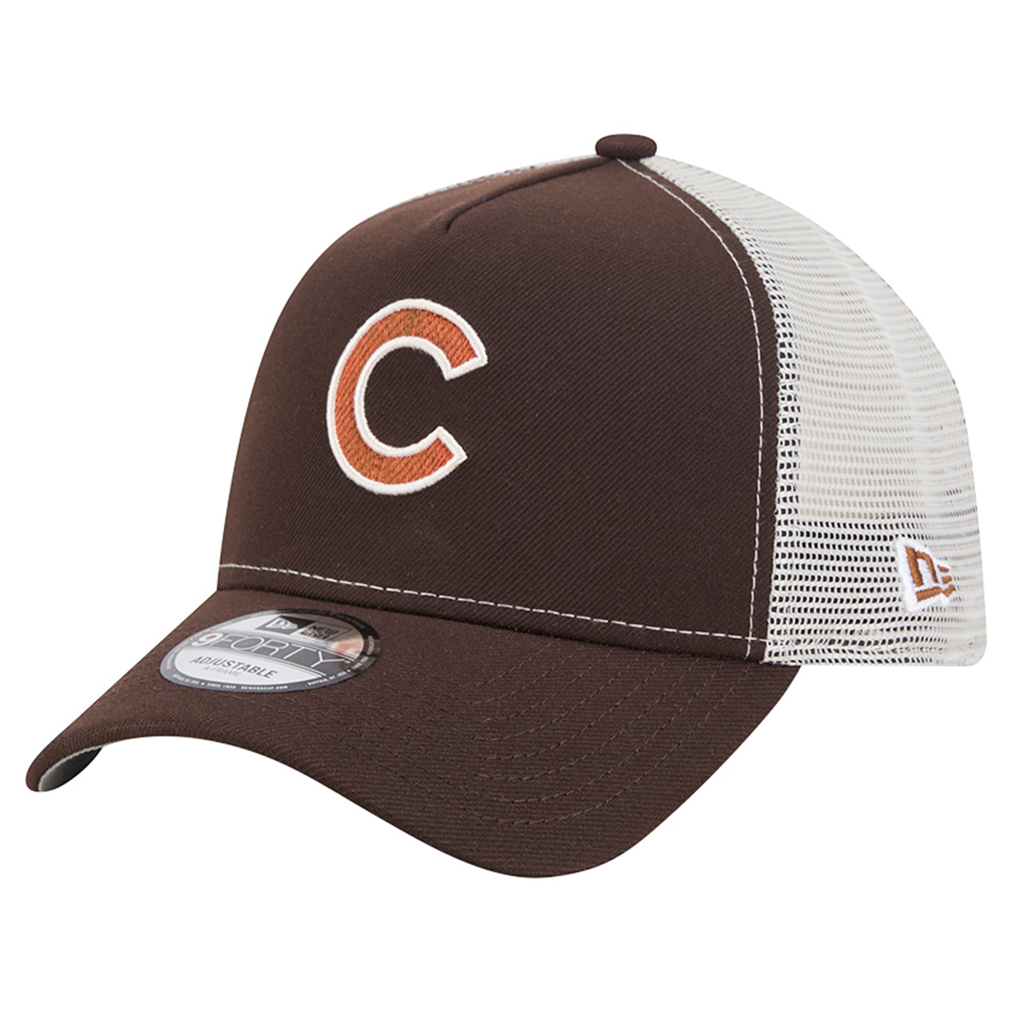 Casquette trucker ajustable New Era 9FORTY marron Chicago Cubs Pumpkin Spice pour homme