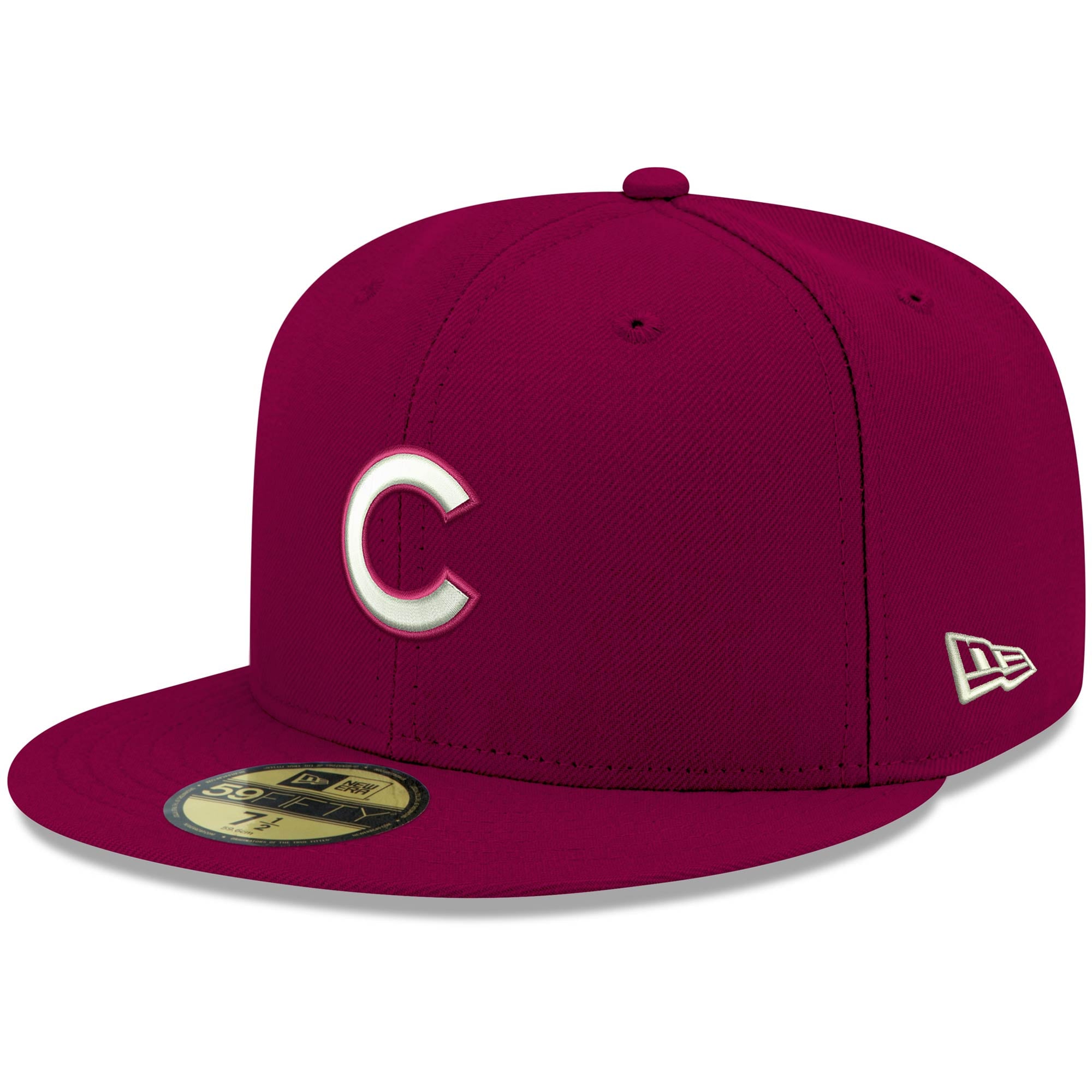 Men's New Era Royal Chicago Cubs White Logo 59FIFTY Fitted Hat