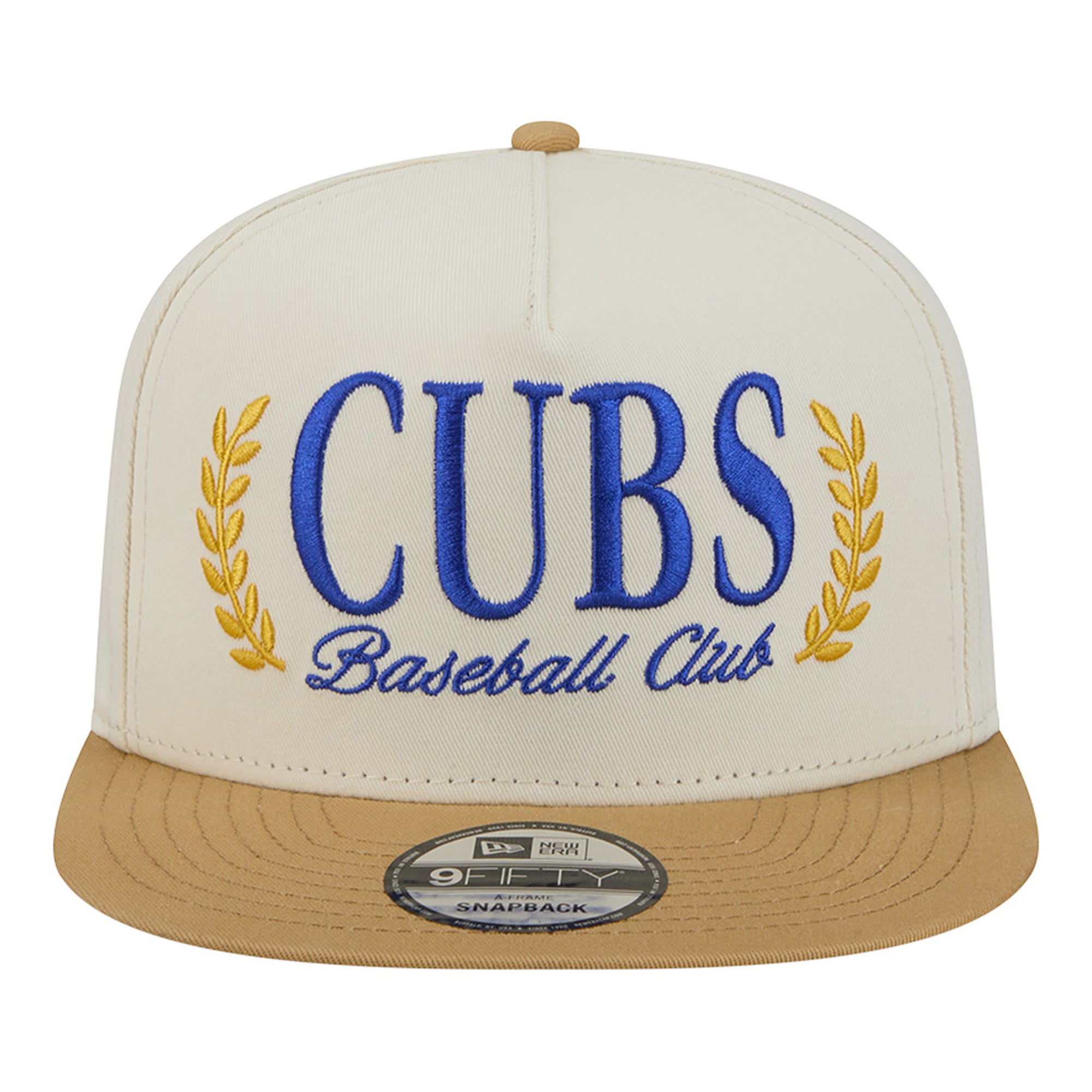 Casquette snapback New Era crème Chicago Cubs Club 9FIFTY pour homme