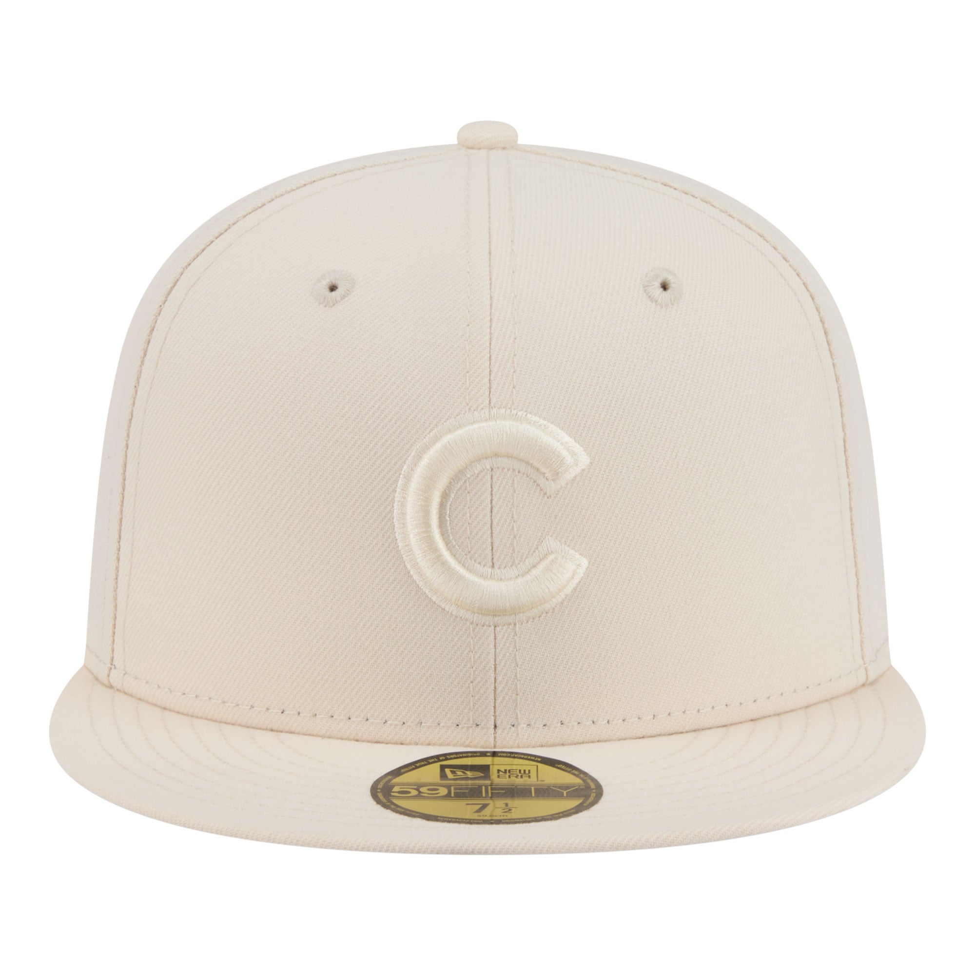 Casquette ajustée New Era 59FIFTY crème pour homme, Chicago Cubs, color pack