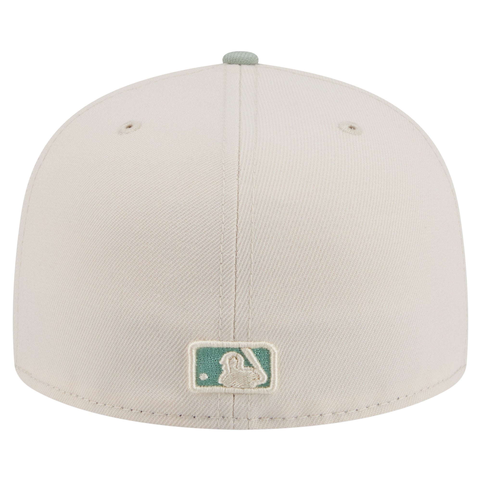 Casquette ajustée New Era 59FIFTY pour homme, coloris crème/vert
