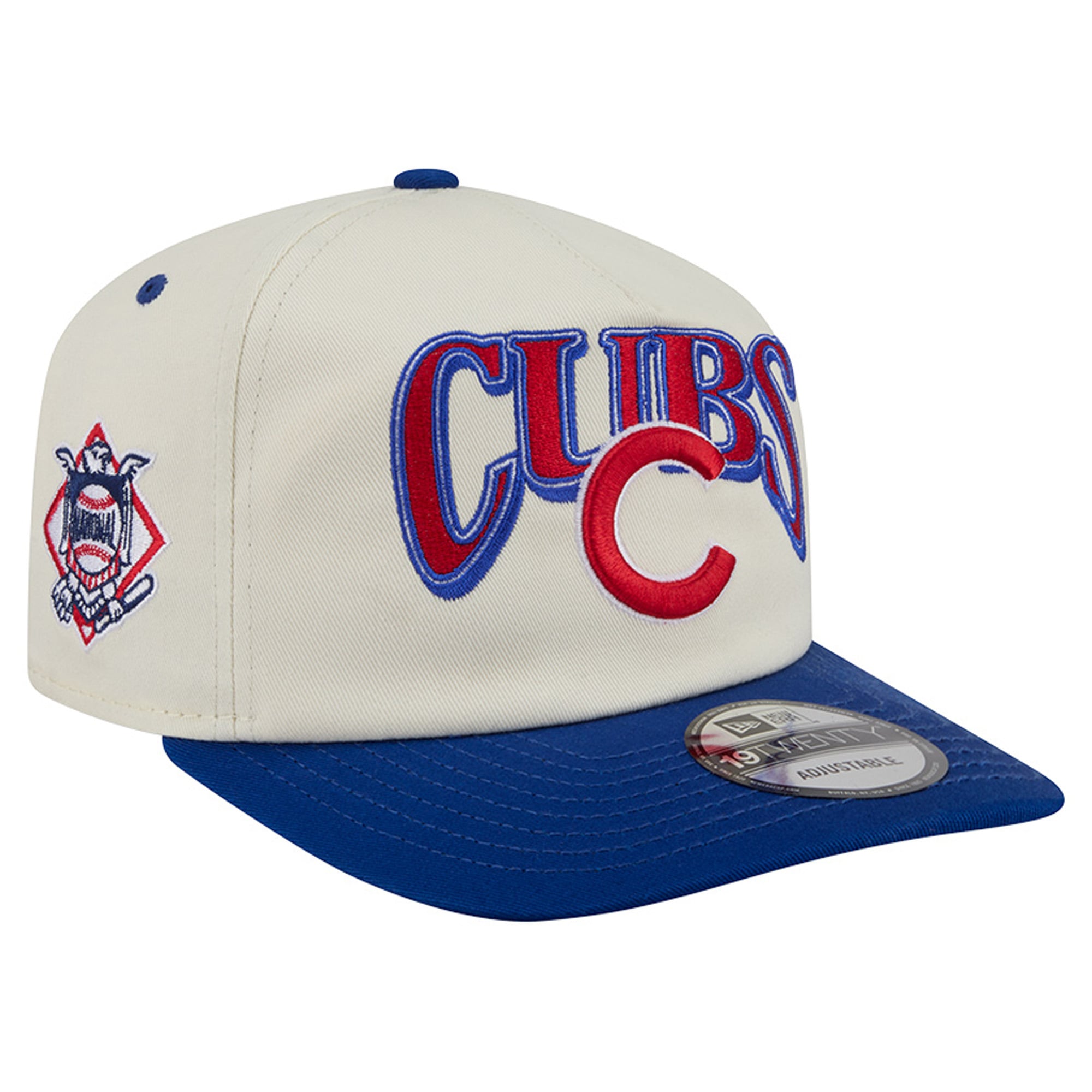 Casquette ajustable New Era crème/bleu roi Chicago Cubs Vintage 19TWENTY pour homme