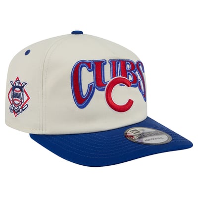Chicago Cubs New Era Vintage 19TWENTY Adjustable Hat - Cream/Royal