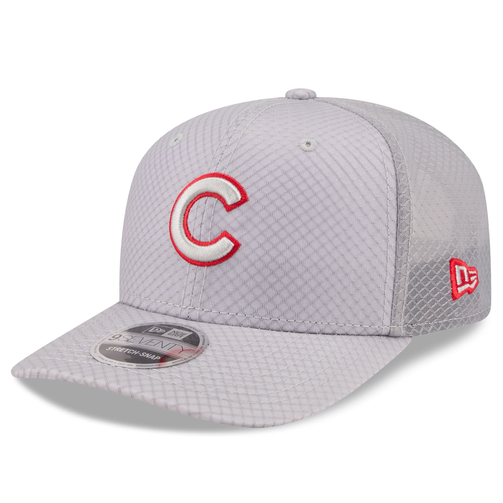 Casquette trucker ajustable New Era grise Chicago Cubs 9SEVENTY pour homme