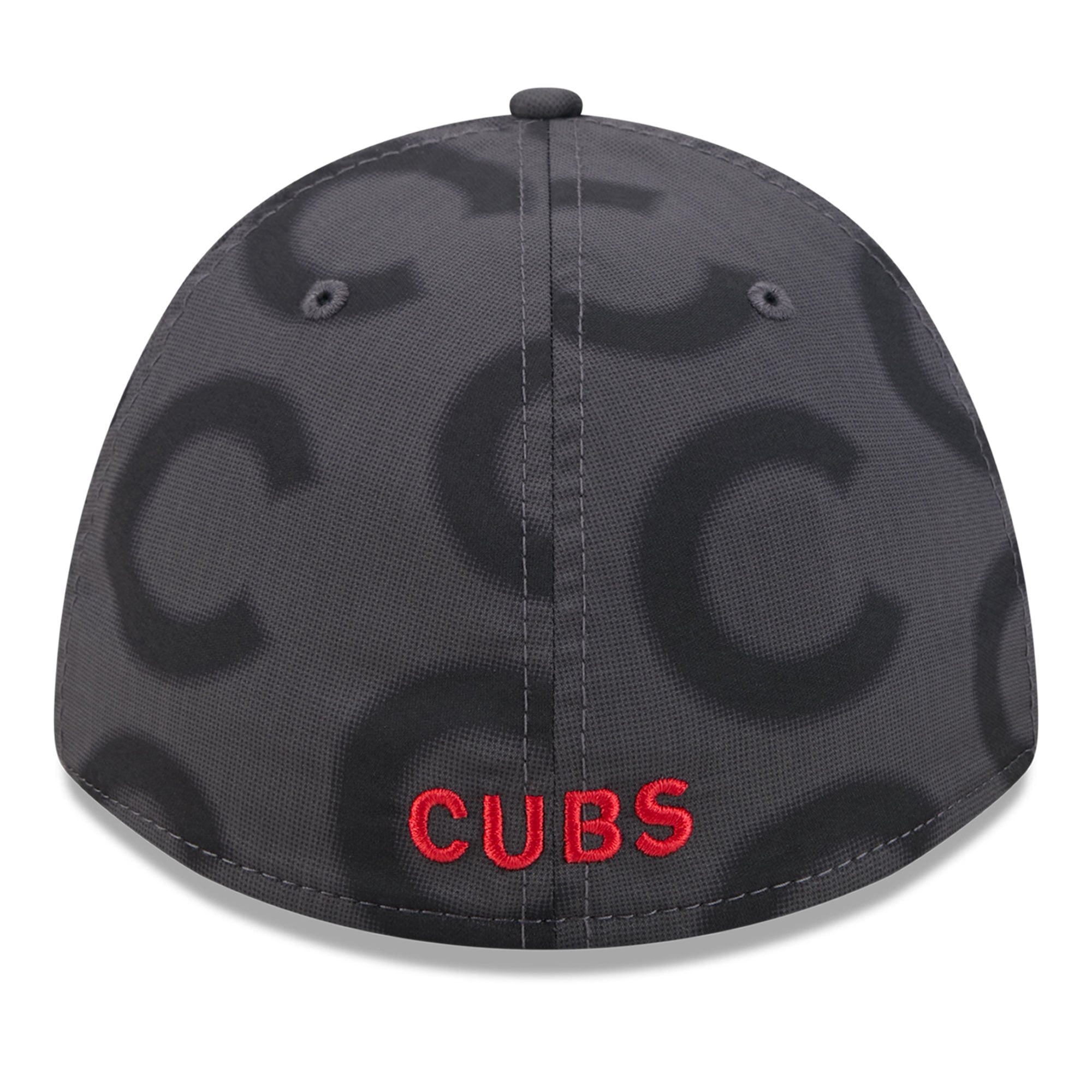 Men's New Era Gray Chicago Cubs Halftone 39THIRTY Flex Hat