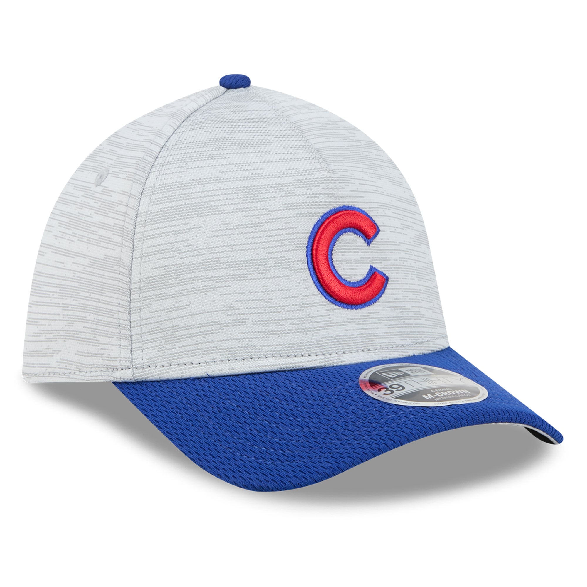 Men's New Era  Gray/Royal Chicago Cubs Tech 39THIRTY A-Frame Flex Hat