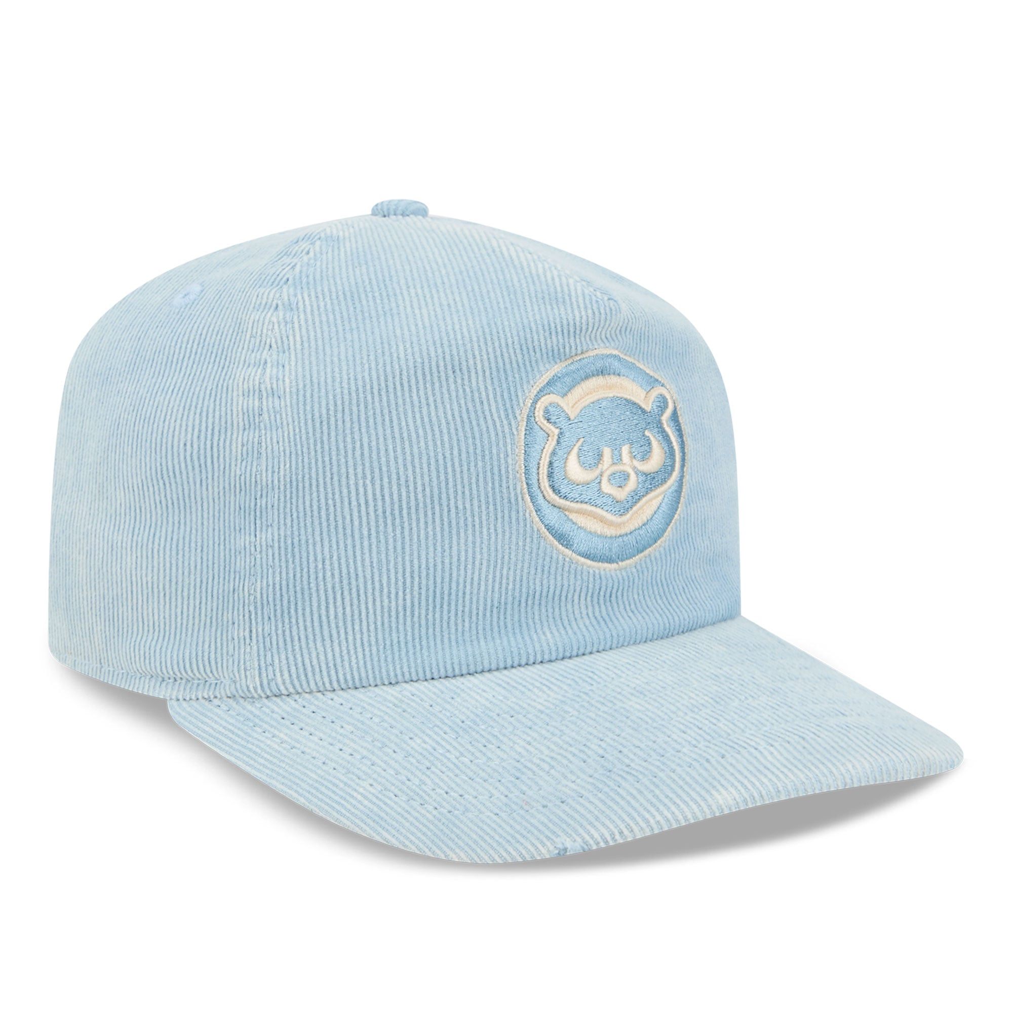 Casquette ajustable New Era 19TWENTY en velours côtelé bleu clair Chicago Cubs pour homme