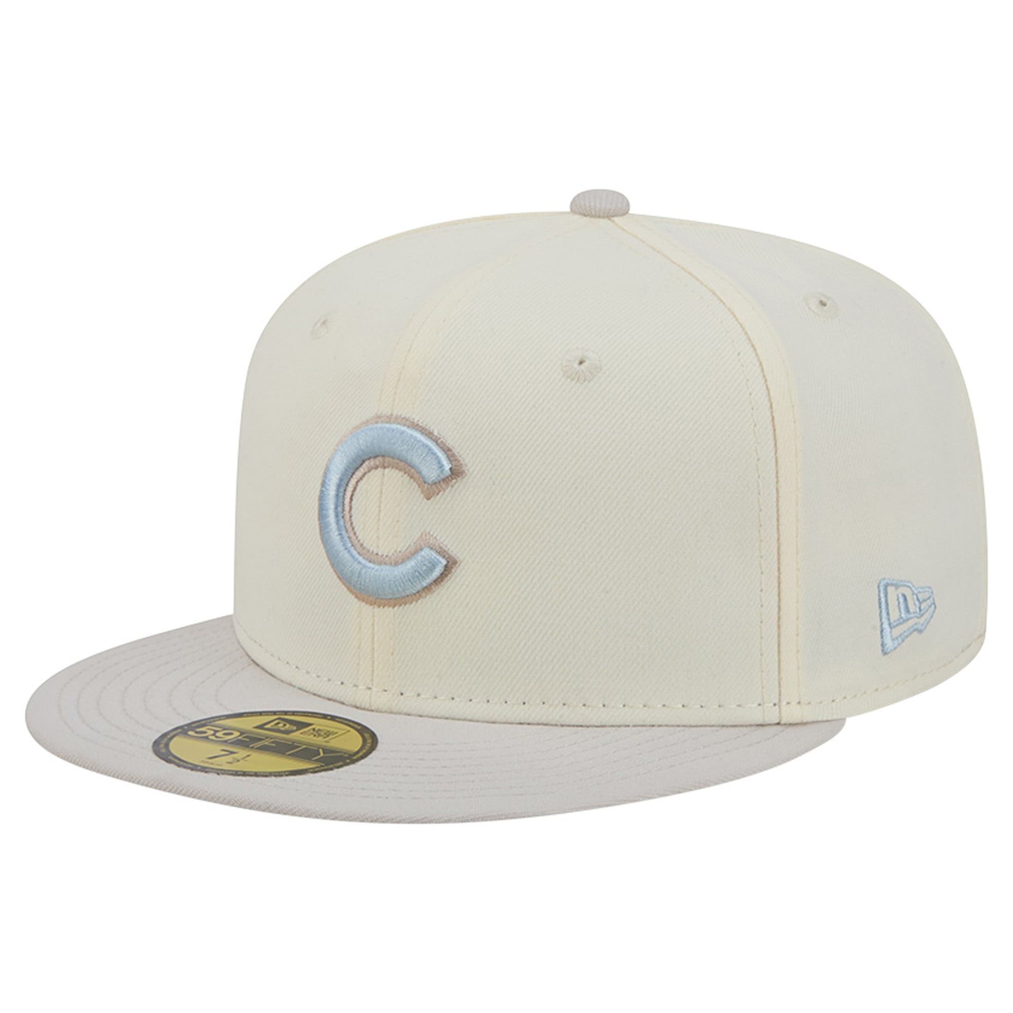 Men's New Era Natural Chicago Cubs Crisp Equinox World Series 59FIFTY Fitted Hat