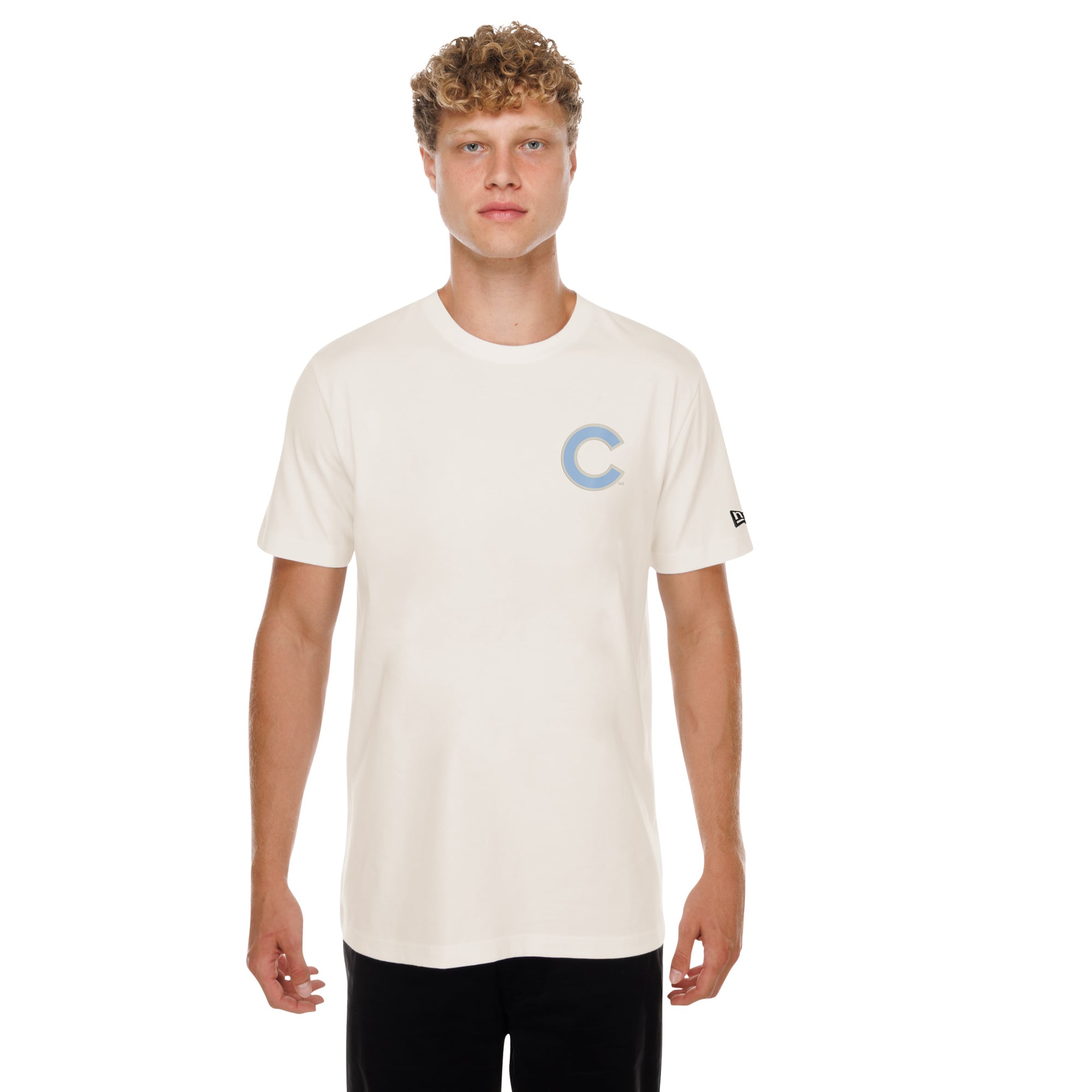 Men's New Era Natural Chicago Cubs Equinox T-Shirt