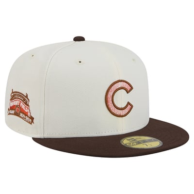 Chicago Cubs New Era Pumpkin Spice 59FIFTY Fitted Hat - Natural/Brown