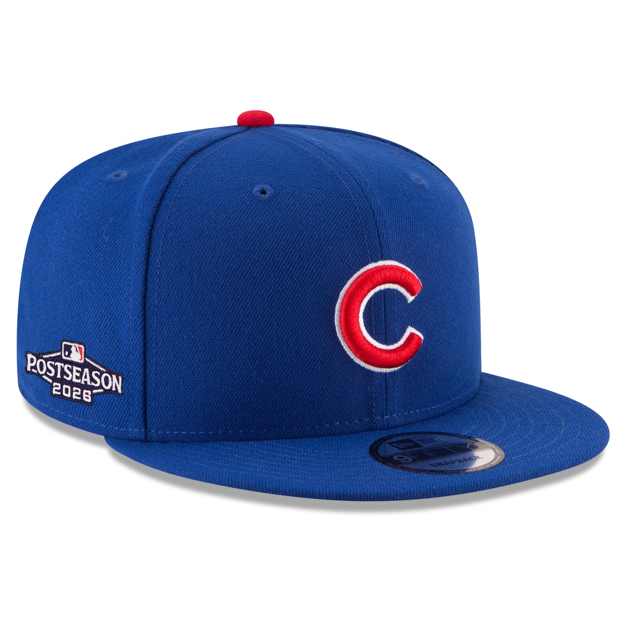 Casquette snapback New Era Royal Chicago Cubs 2026 MLB Postseason Side Patch 9FIFTY pour homme