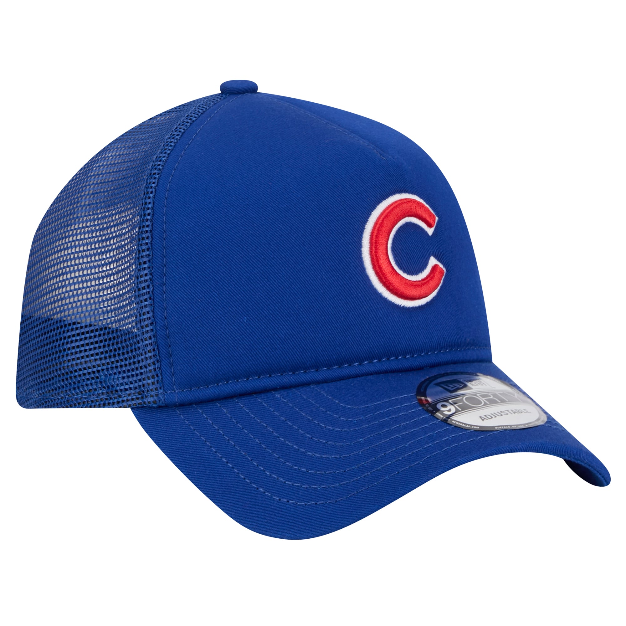 Men's New Era Royal Chicago Cubs 9FORTY A-Frame Trucker Adjustable Hat